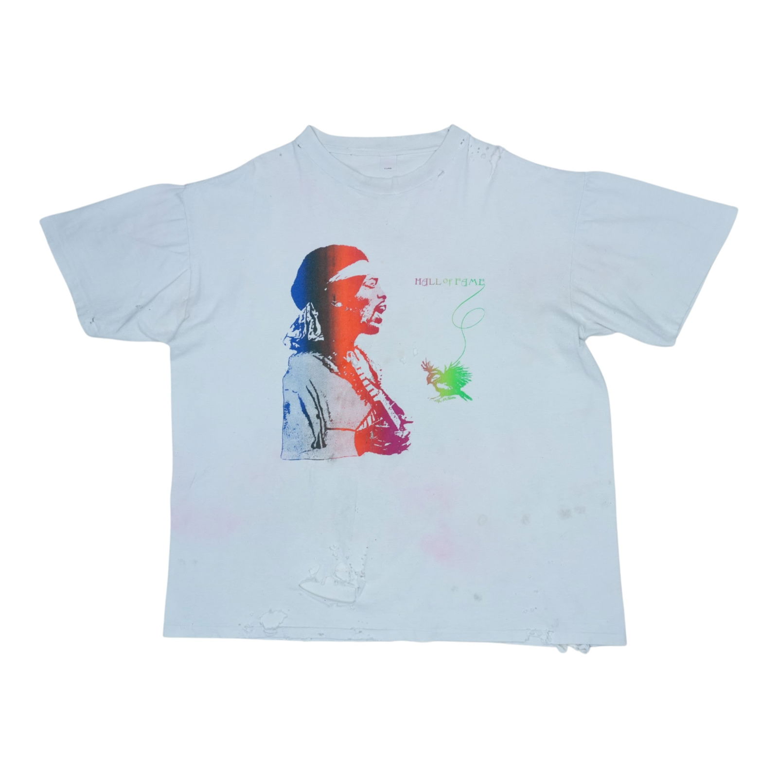 White 1990s Vintage Jimi Hendrix Graphic Cotton T Shirt Extra Large: White 1990s Vintage Jimi Hendrix Graphic Cotton T Shirt Extra Large This is an original vintage Jimi Hendrix shirt from the 1990s. Made from 100% cotton, the shirt features no back graphics and comes