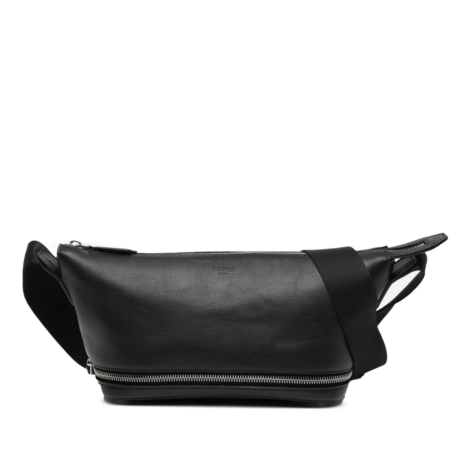 Fendi Sarah Coleman Black Leather Fisheye Belt Bag with Adjustable Strap: Fendi Sarah Coleman Black Leather Fisheye Belt Bag with Adjustable Strap Introducing the Fendi Sarah Coleman Leather Fisheye Belt Bag, a stylish accessory crafted from high-quality leather. This belt