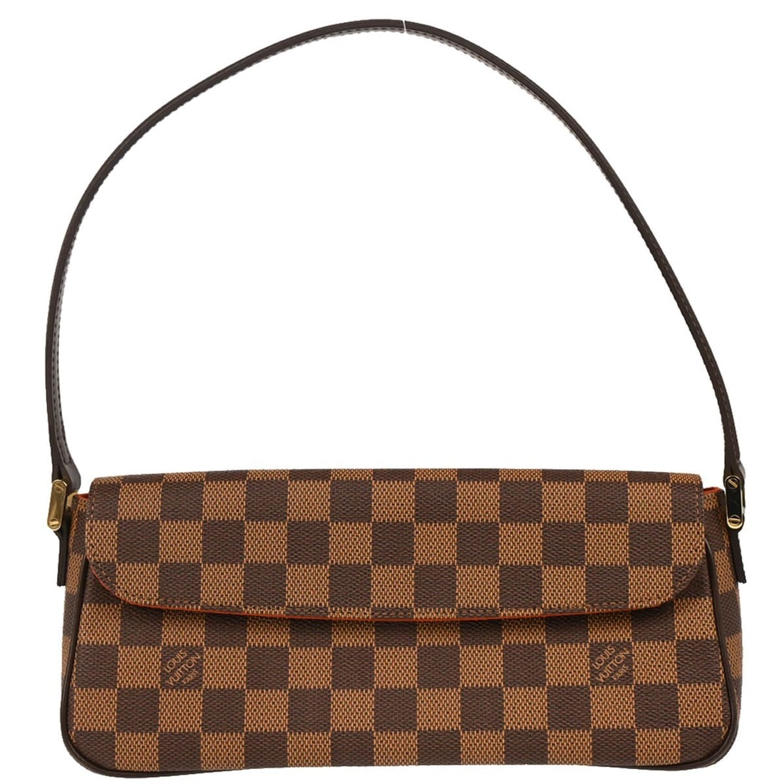 Louis Vuitton Recoleta Handbag N51299 Damier Canvas Ebene: Louis Vuitton Recoleta Handbag N51299 Damier Canvas Ebene The Louis Vuitton Damier Recoleta Handbag is an elegant accessory designed for casual occasions. This medium-sized handbag features a classic