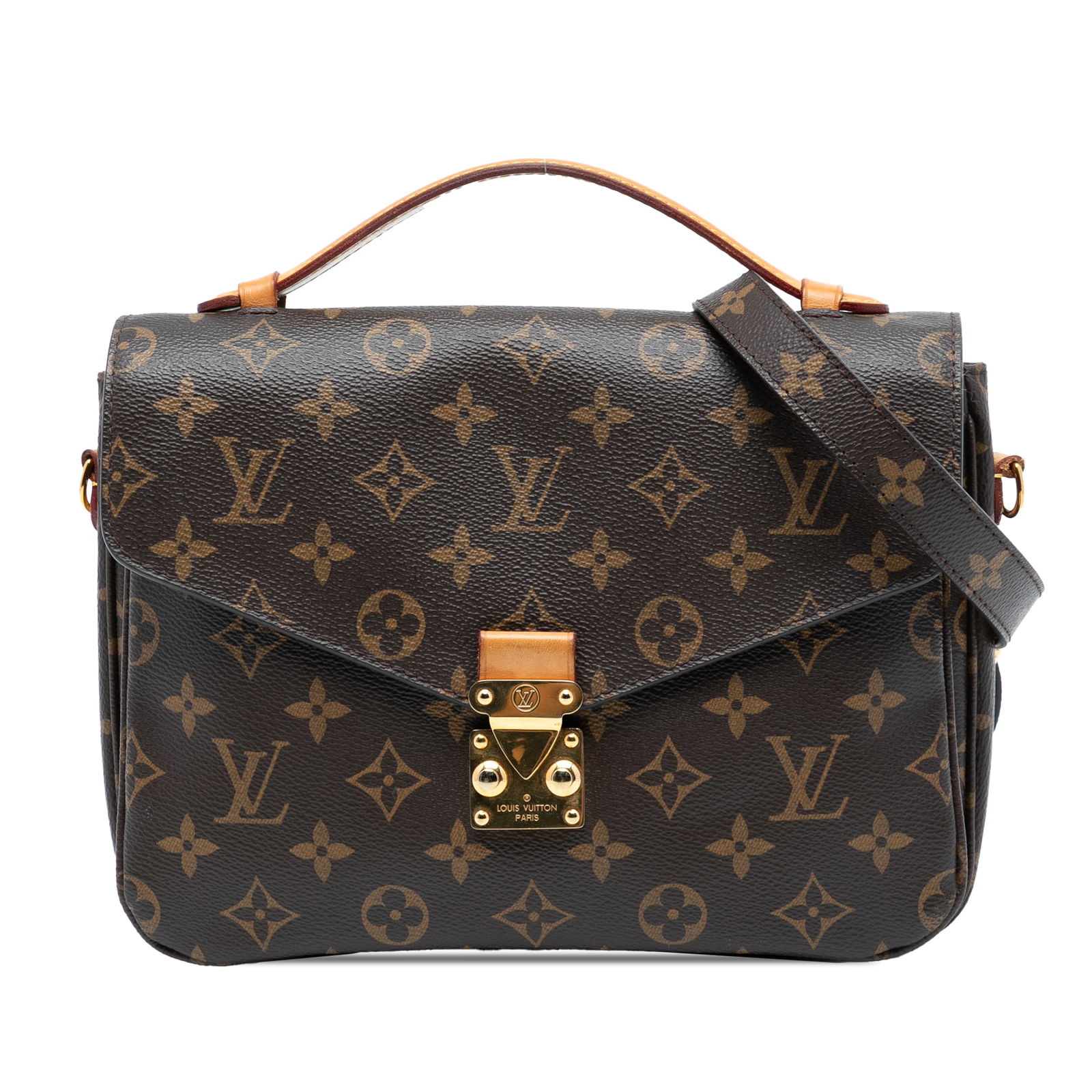 Louis Vuitton Pochette Metis Monogram Canvas Shoulder Bag with S Lock (1 of 7)