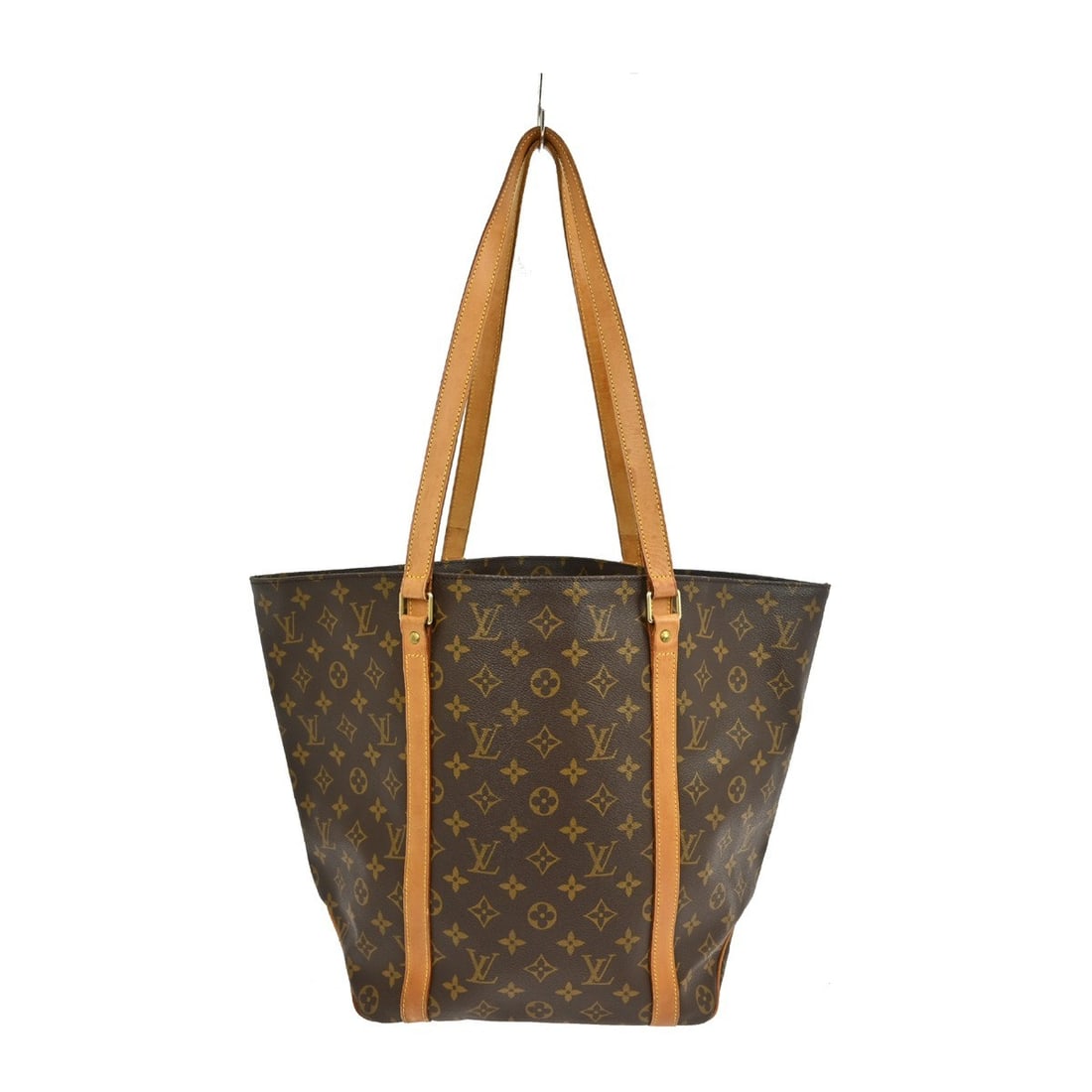 Shopping Tote Bag by Louis Vuitton in Brown: Shopping Tote Bag by Louis Vuitton in Brown This pre-owned Louis Vuitton shopping tote bag features the classic brown design and is intended for female use. The bag is in used condition with visible s