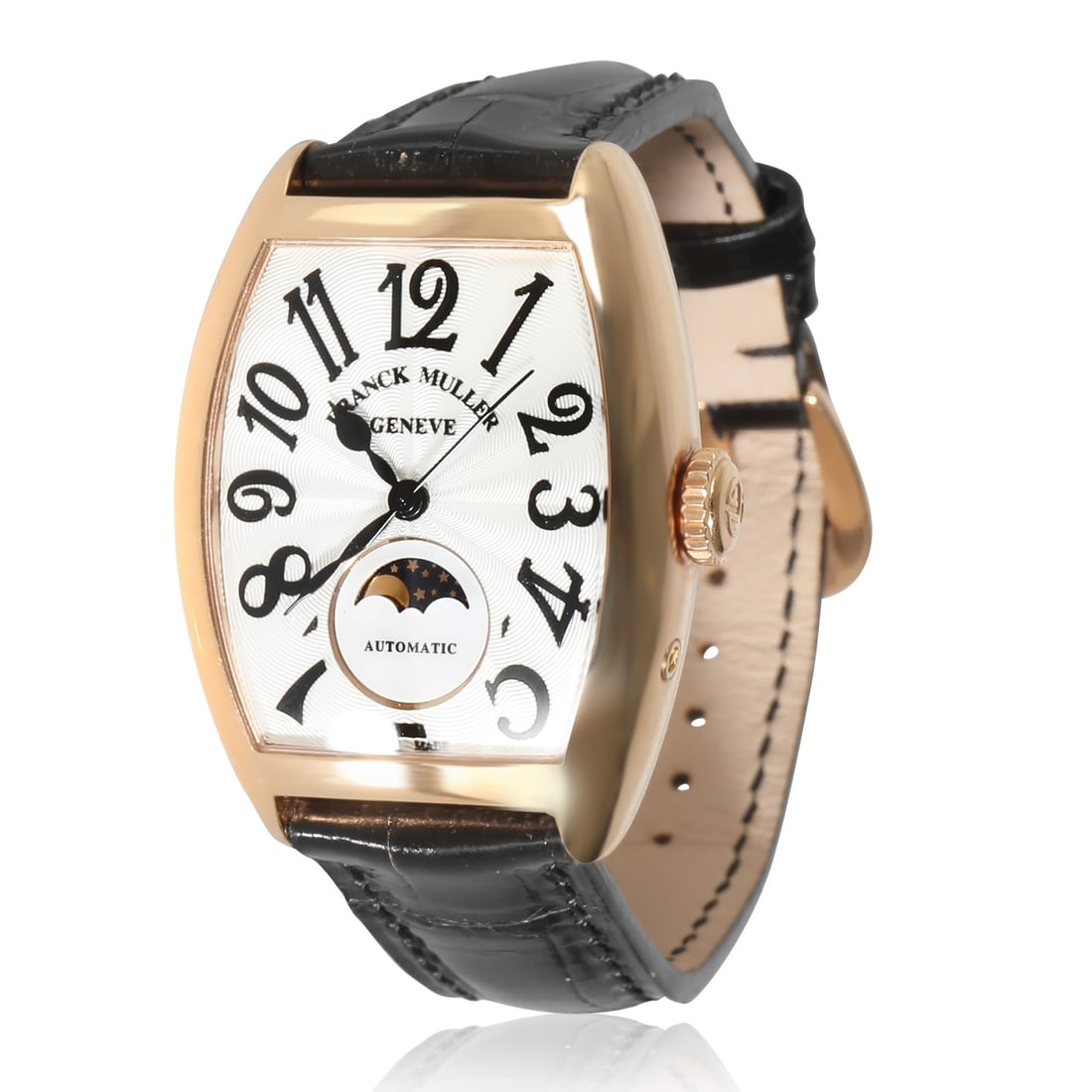 Franck Muller Cintree Curvex 7500 SC AT F0 L Women's Watch 18K Rose Gold Alligator Band: Franck Muller Cintree Curvex 7500 SC AT F0 L Women's Watch 18K Rose Gold Alligator Band Discover the elegance of the Franck Muller Cintree Curvex 7500 SC AT F0 L Women's Watch, beautifully crafted in