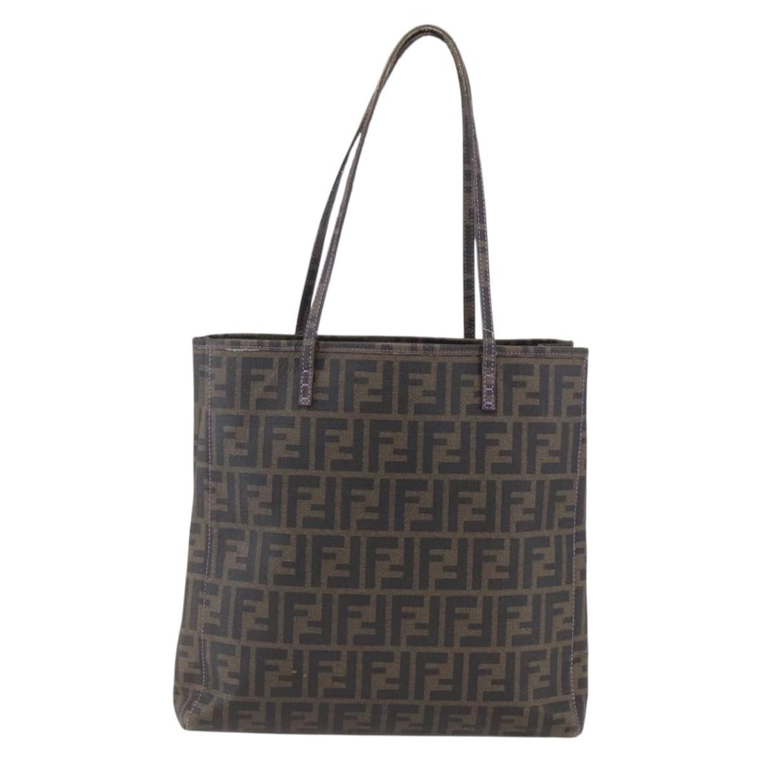 Fendi Zucca Black Tote Bag with Multiple Compartments (1 of 2)