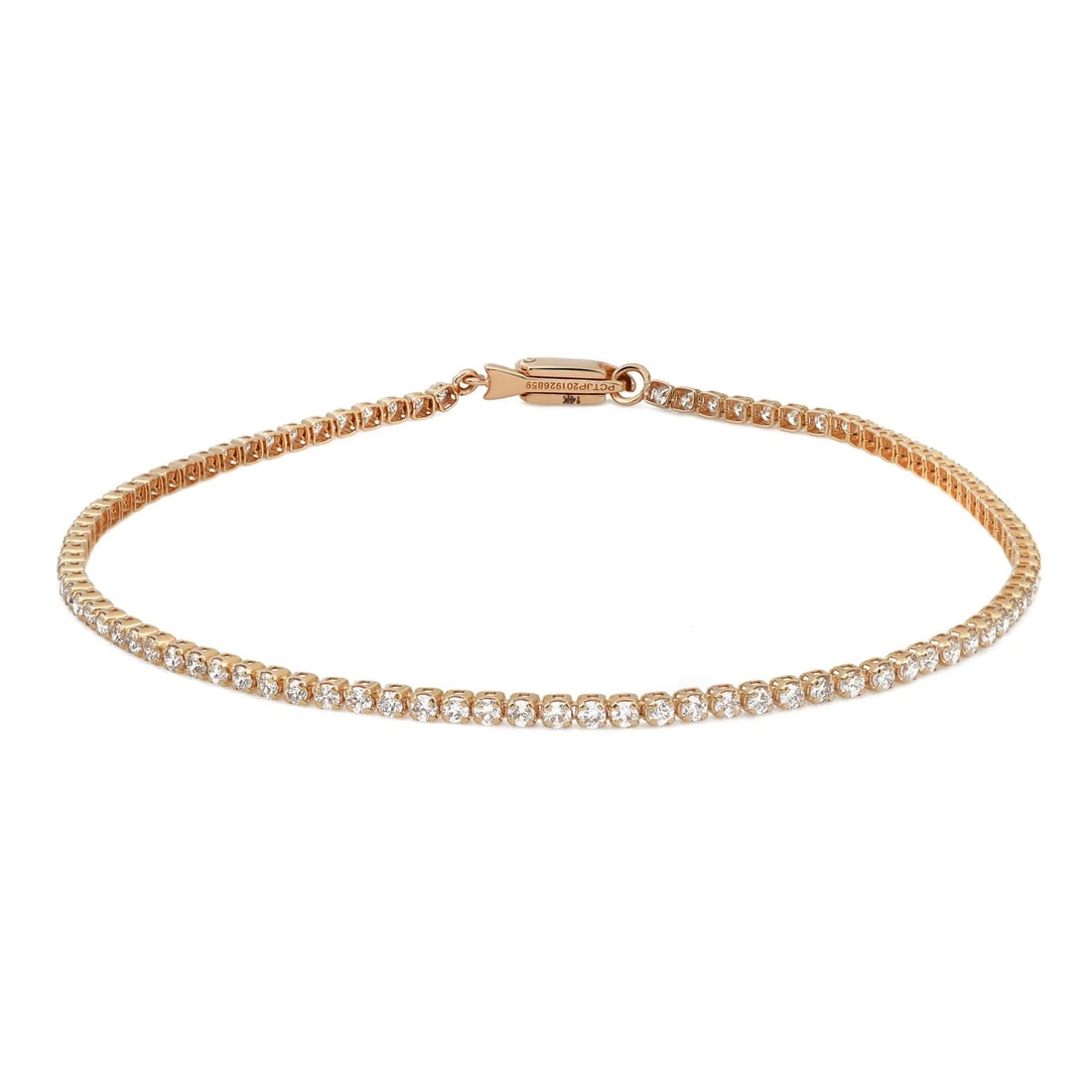 Rachael Koen 14K Yellow Gold Diamond Tennis Bracelet 1.02Ctw 7 Inch Prong Set: Rachael Koen 14K Yellow Gold Diamond Tennis Bracelet 1.02Ctw 7 Inch Prong Set Enhance your jewelry collection with this stunning Rachael Koen tennis bracelet, featuring exquisite round brilliant cut d