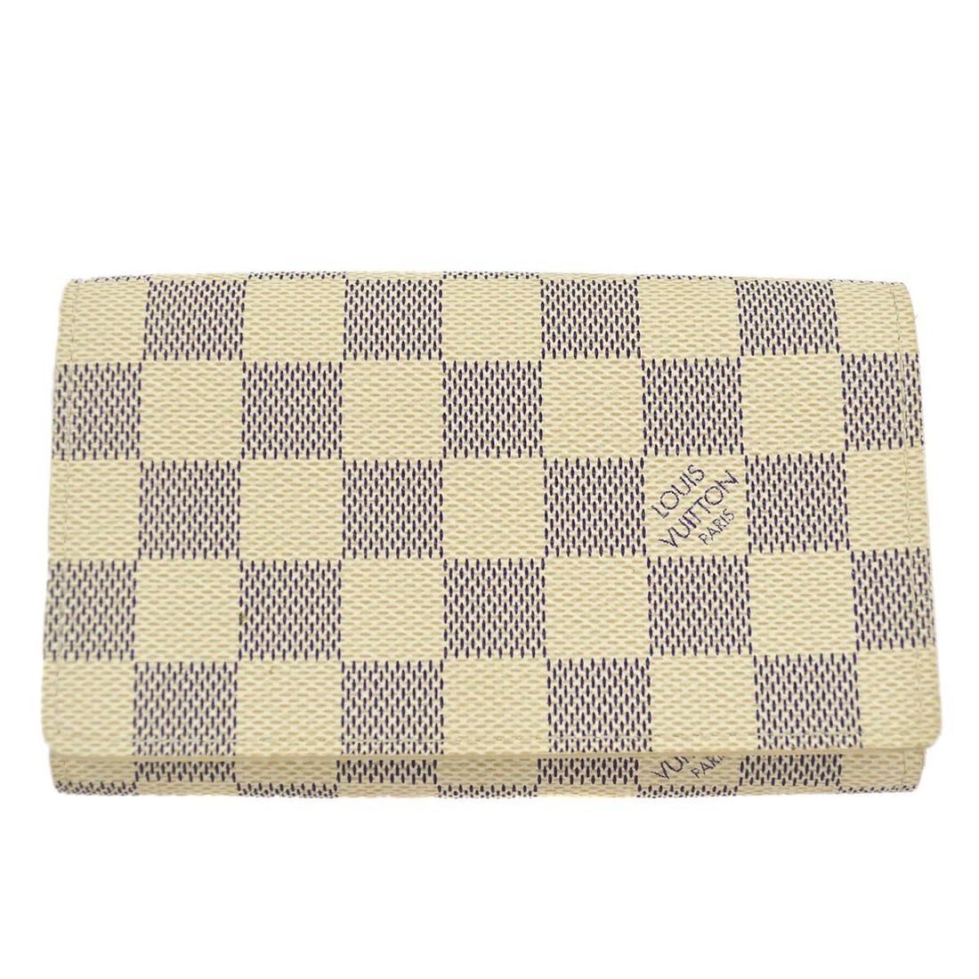 Louis Vuitton Damier Azur Portefeuille Tresol Wallet N61744 Vintage White: Louis Vuitton Damier Azur Portefeuille Tresol Wallet N61744 Vintage White This Louis Vuitton Damier Azur Portefeuille Tresol wallet is a stylish and functional accessory crafted from Damier Azur Canva