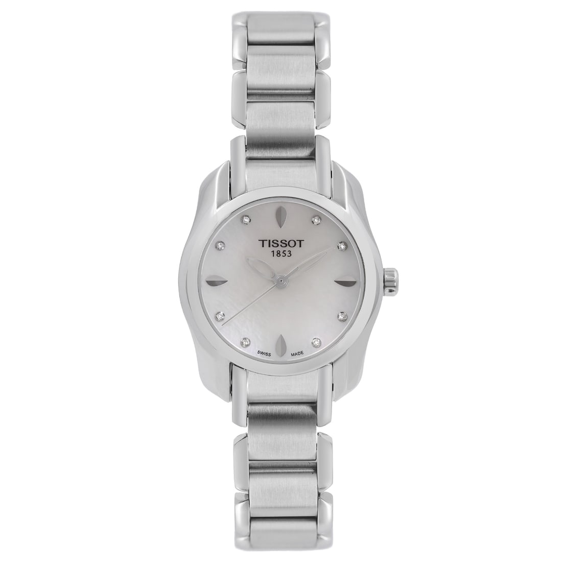 Tissot T-Wave Ladies Quartz Watch MOP Dial T023.210.11.116.00 with Box and Papers: Tissot T-Wave Ladies Quartz Watch MOP Dial T023.210.11.116.00 with Box and Papers The Tissot T-Wave is a stunning ladies wristwatch that combines elegance and functionality. Featuring a polished stain