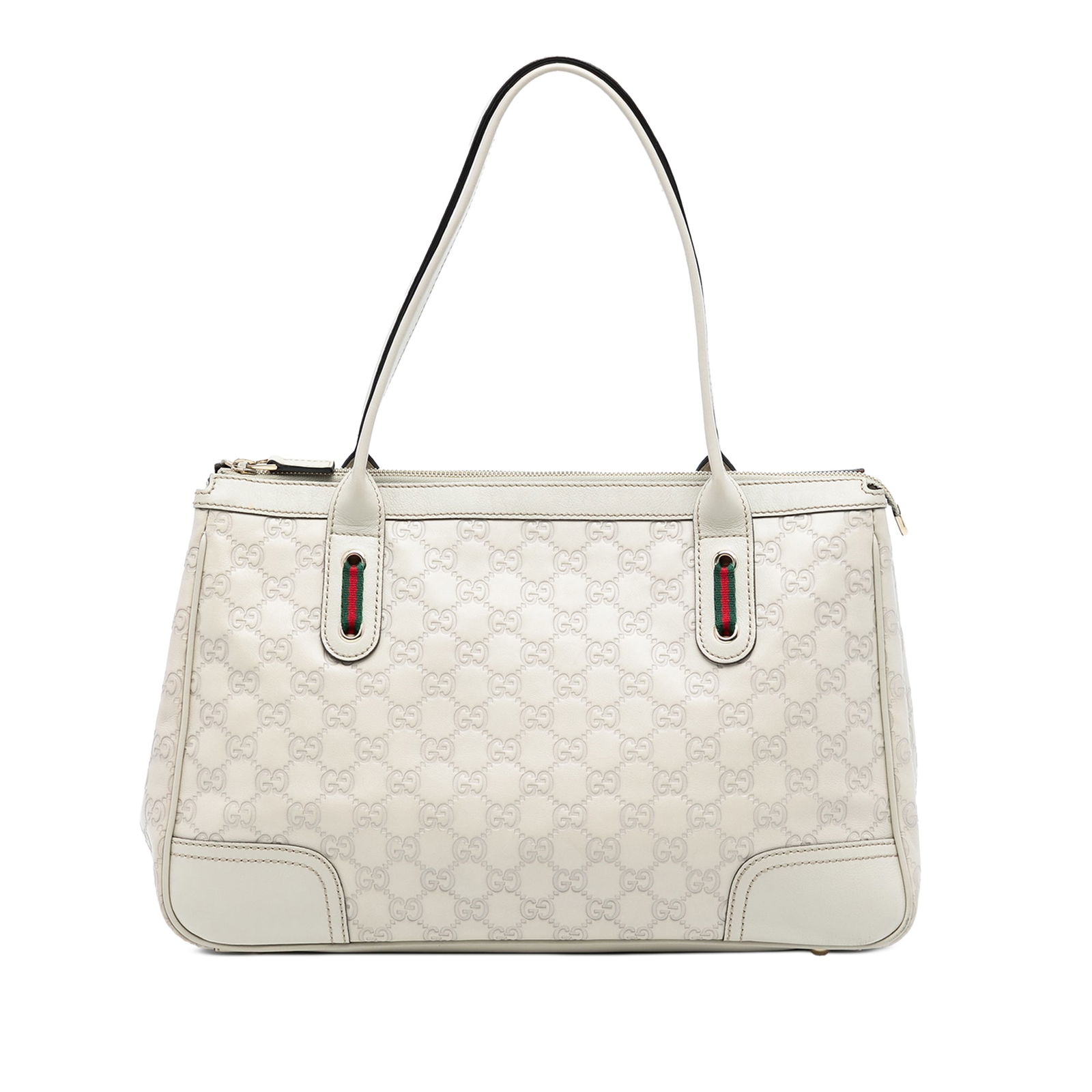 Gucci Guccissima Princy Tote Leather Bag White Italy (1 of 7)