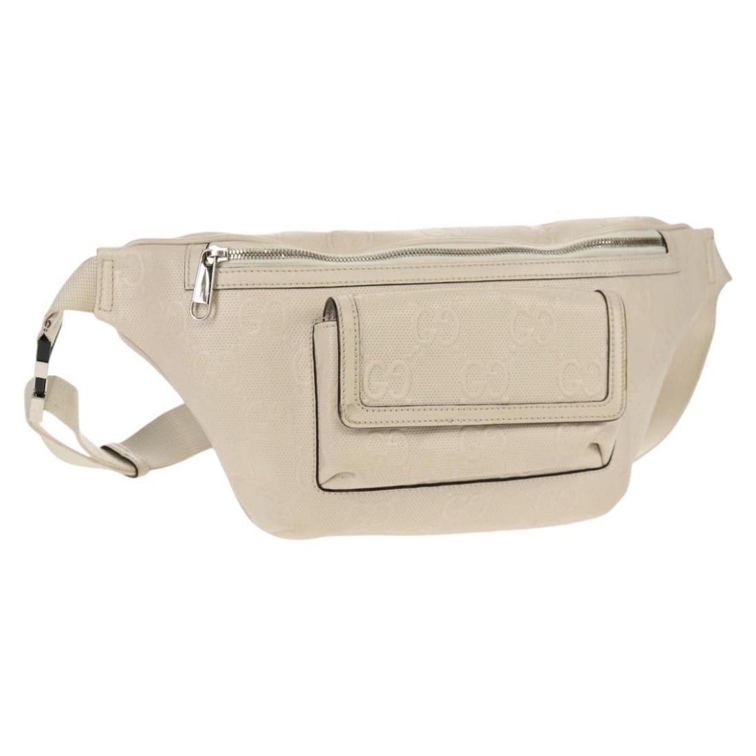 Gucci Silver Front Pocket Shoulder Belt Bag (1 of 1)