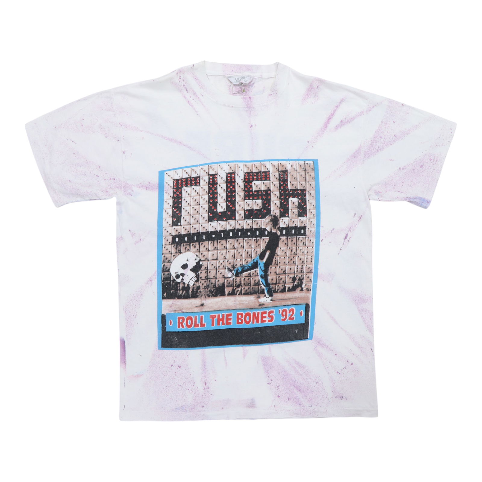 Vintage 1992 Rush Roll The Bones Tie Dye Concert Shirt (1 of 5)