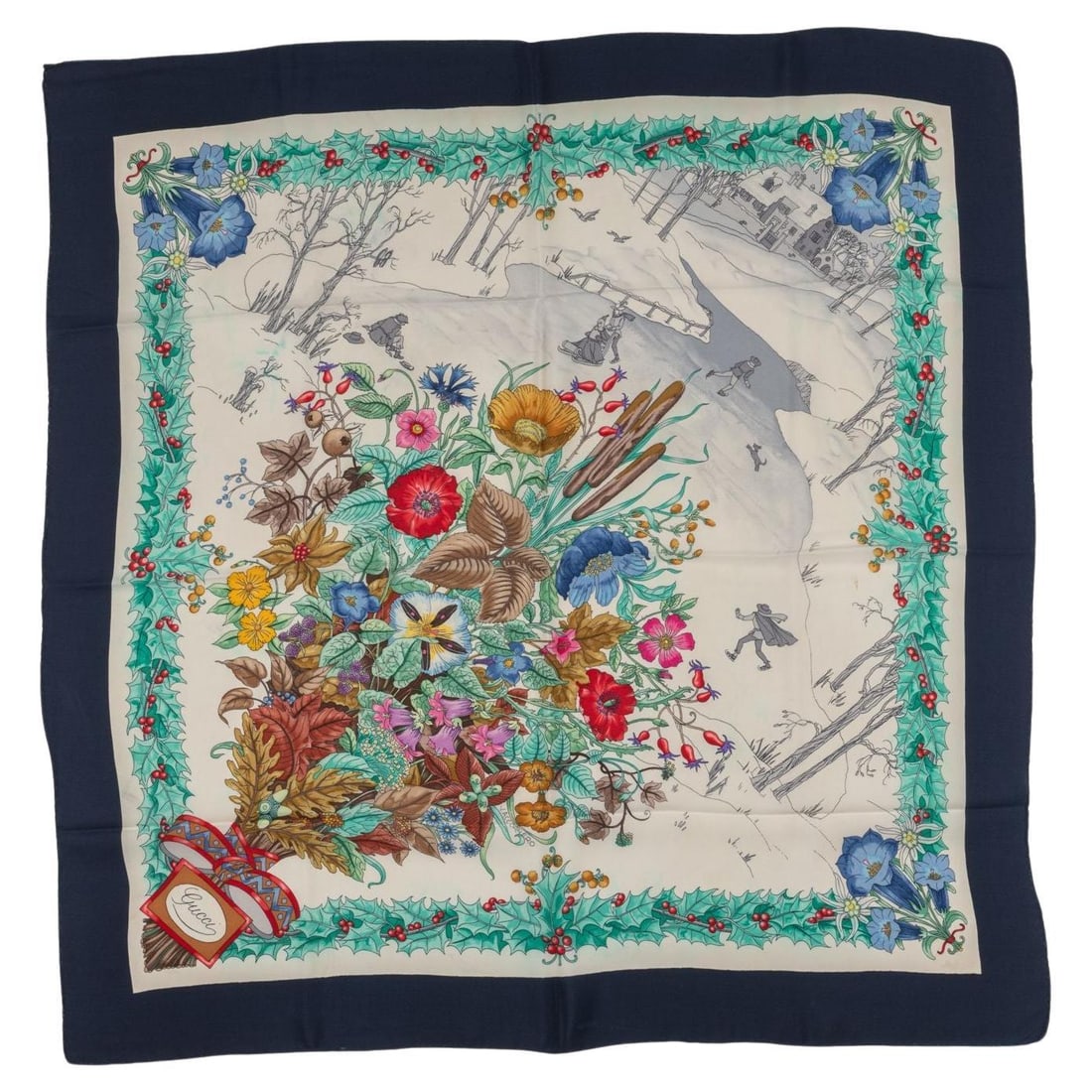 Gucci Vintage Winter Wonderland Scarf by Accornero 32in (1 of 6)