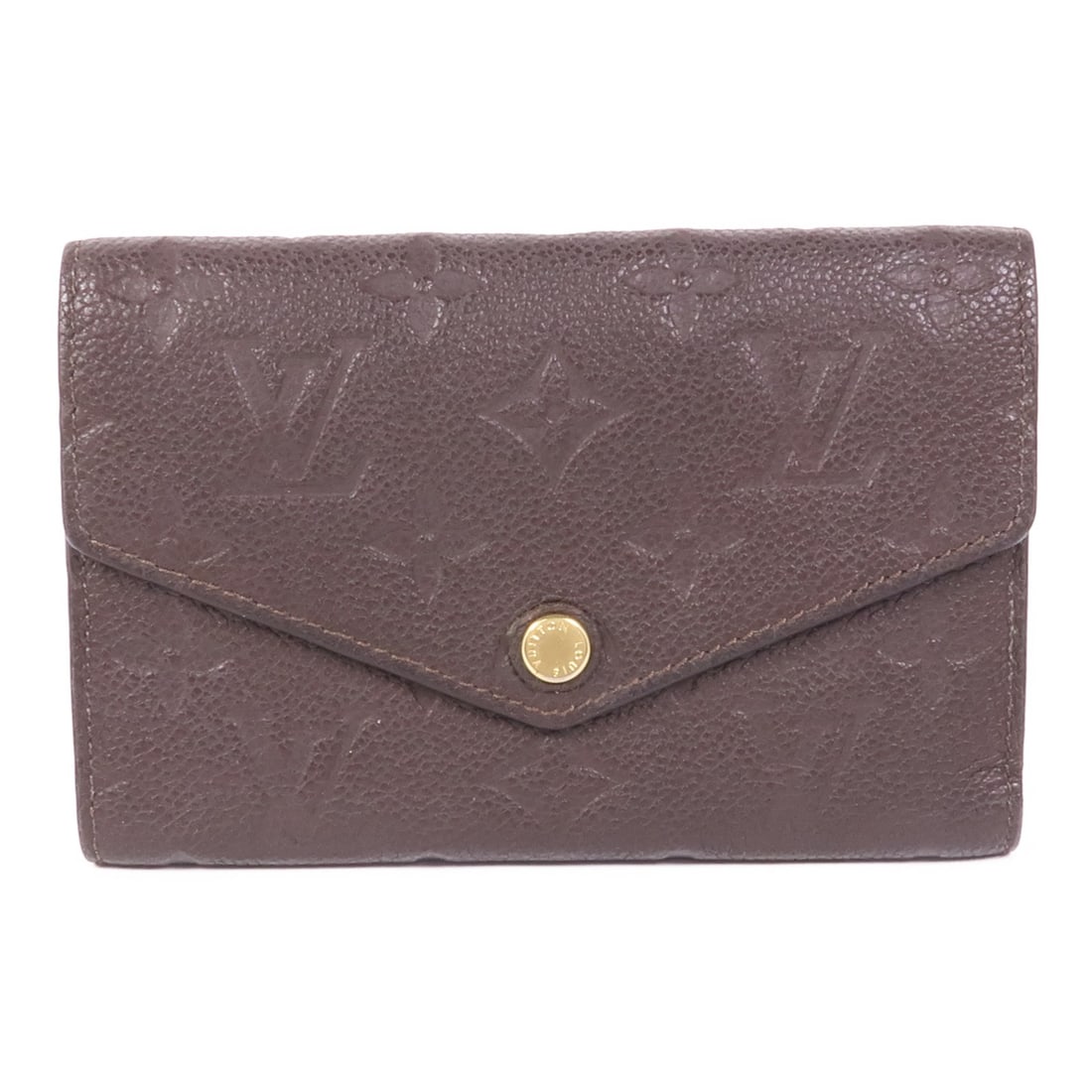 Louis Vuitton Monogram Empreinte Trifold Wallet M60543 Brown GHW (1 of 15)