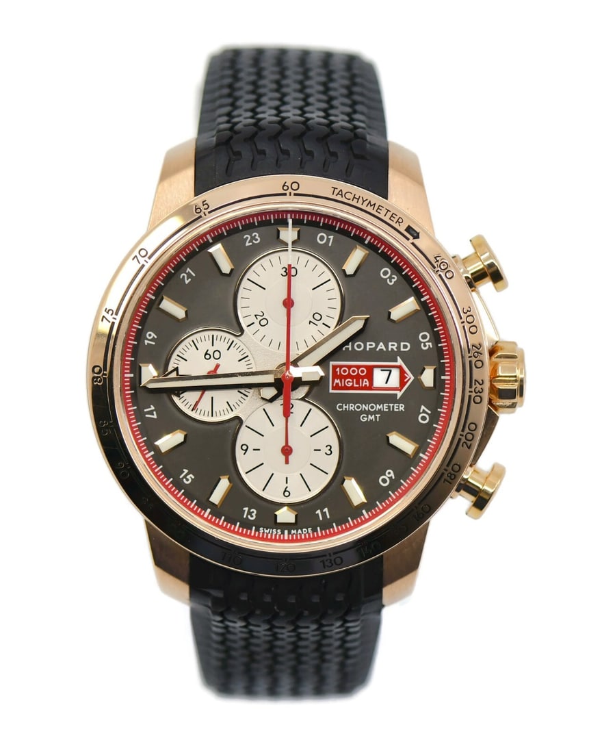 Chopard Mille Miglia Chronograph 18K Rose Gold Watch 44mm (1 of 6)