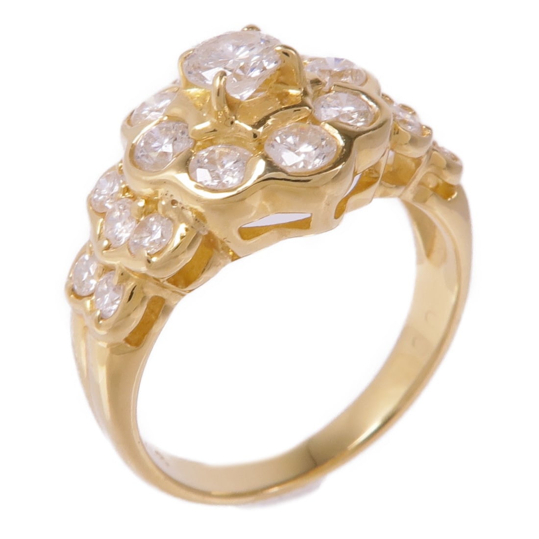 Diamond Ring in 18K Yellow Gold by JEWELRY Size 4.25 (1 of 8)