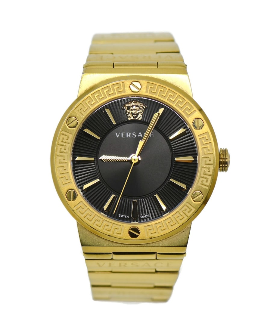 Versace Greca VEVH00820 Black Dial Stainless Steel Quartz Wristwatch (1 of 5)