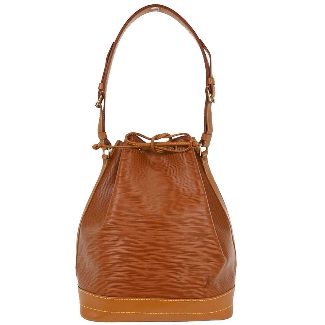 Louis Vuitton Noe Brown Epi Drawstring Bucket Shoulder Bag M44028 (1 of 10)