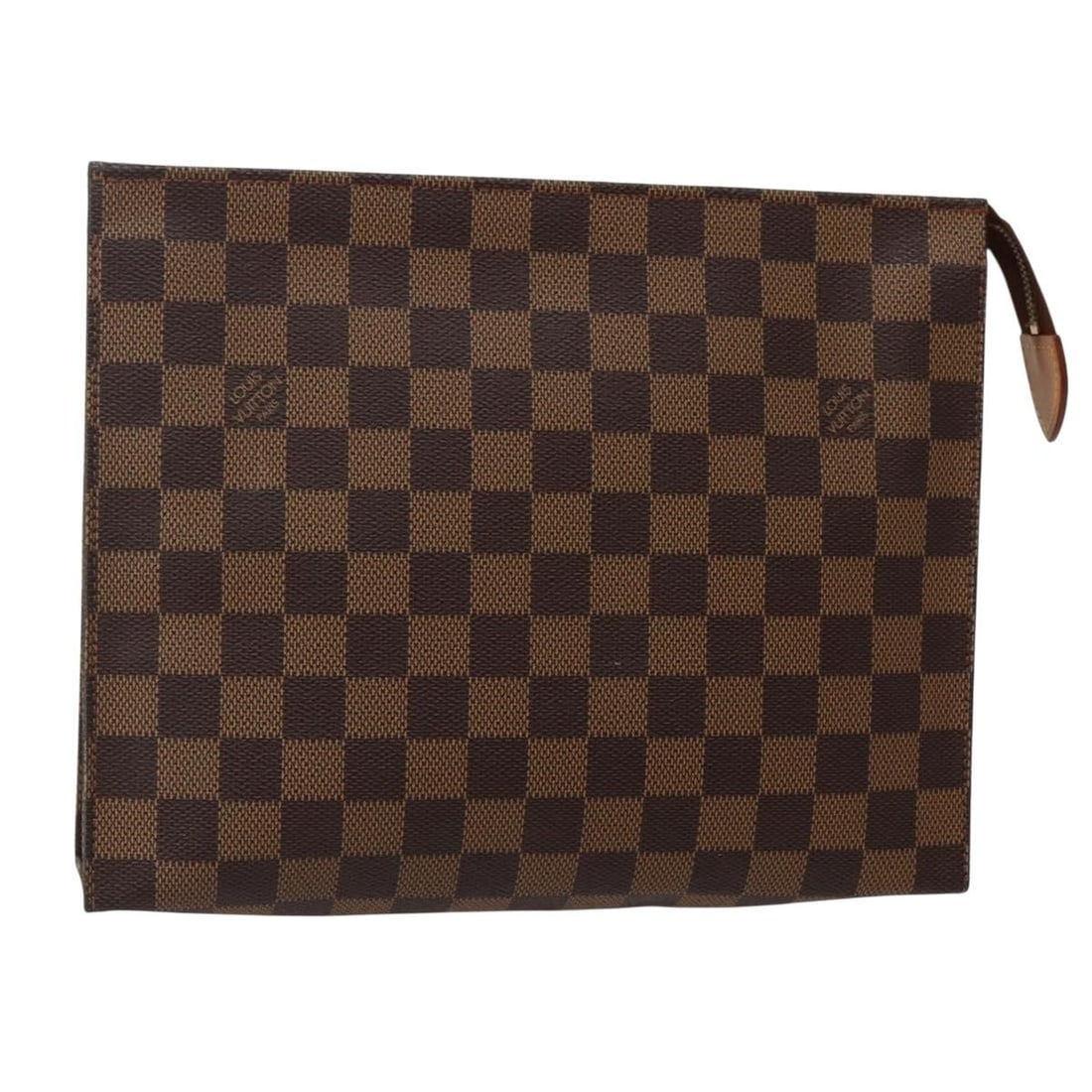 LOUIS VUITTON Damier Ebene Poche Toilette 26 Pouch N47543 France Auth: LOUIS VUITTON Damier Ebene Poche Toilette 26 Pouch N47543 France Auth This LOUIS VUITTON Damier Ebene Poche Toilette 26 Pouch is a stylish and practical accessory crafted from durable Damier Ebene Can