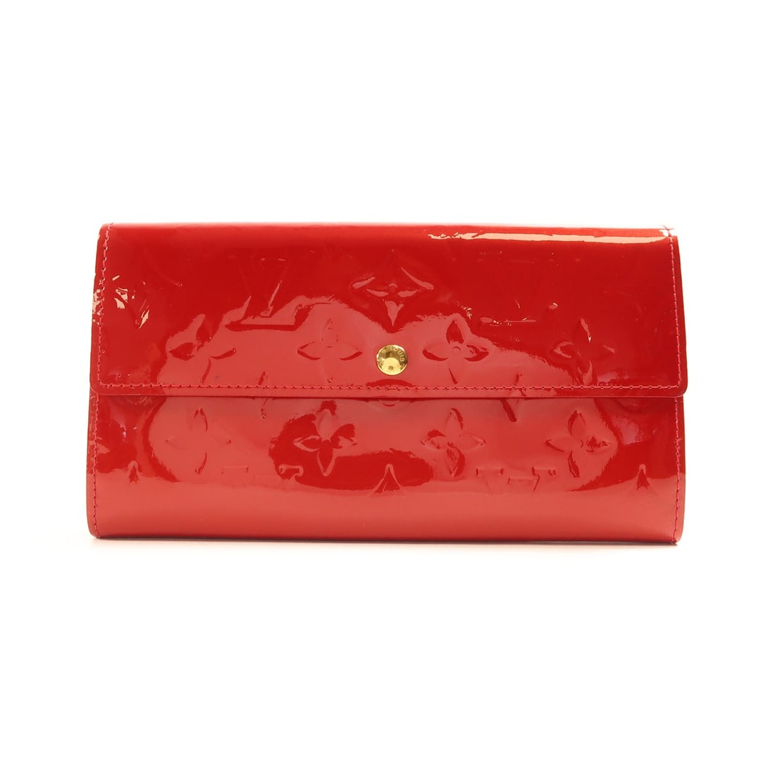 Louis Vuitton GHW Red Patent Leather Double Sided Long Wallet M93530 (1 of 14)