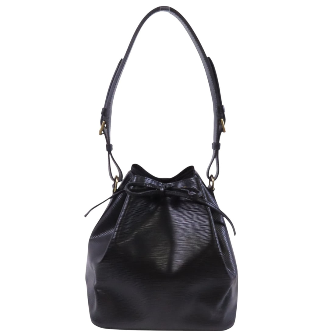 LOUIS VUITTON Noe Epi Shoulder Bag Black Calfskin GHW M59002 (1 of 18)