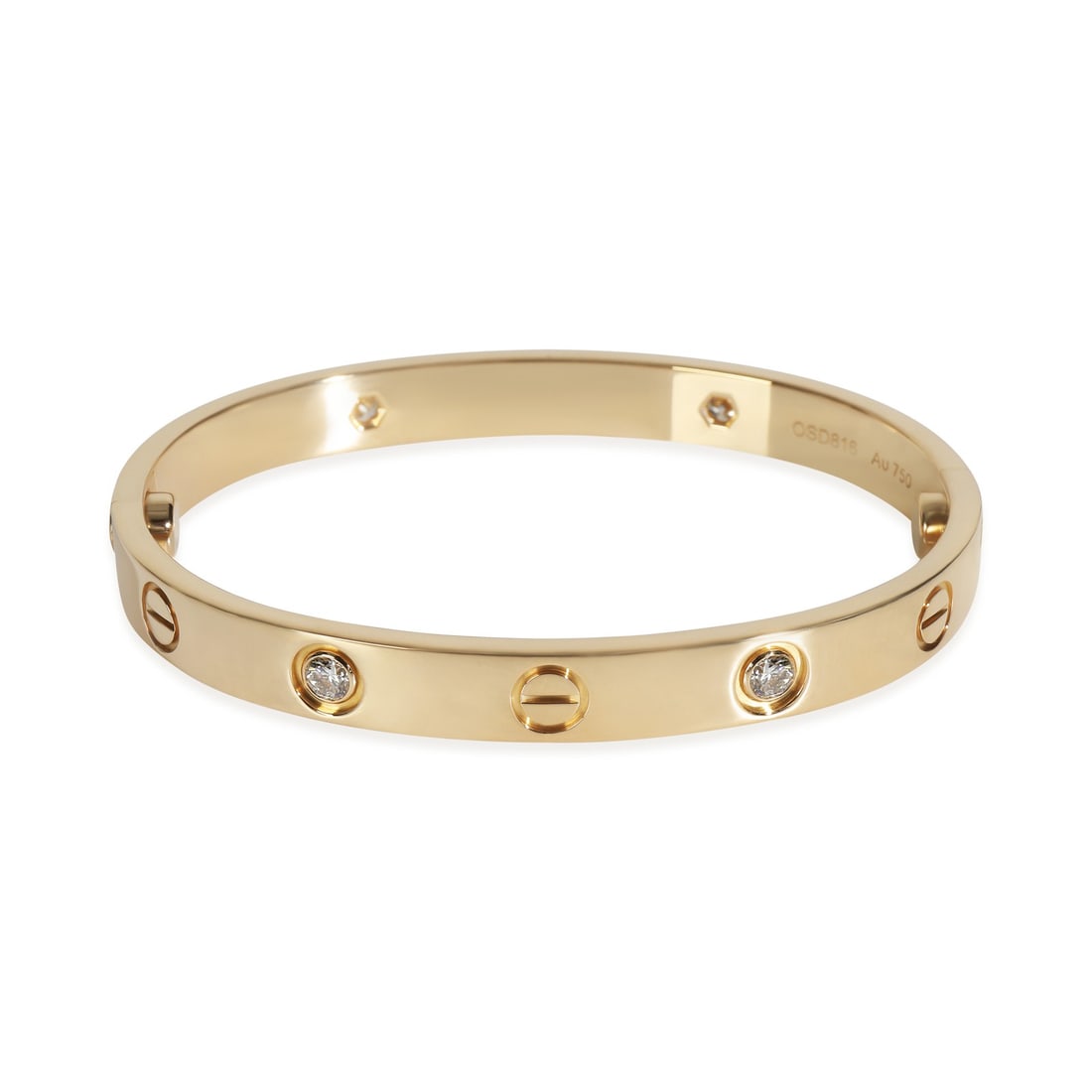 Cartier Love Bracelet 18k Yellow Gold with Diamonds 15cm Box and Papers (1 of 5)