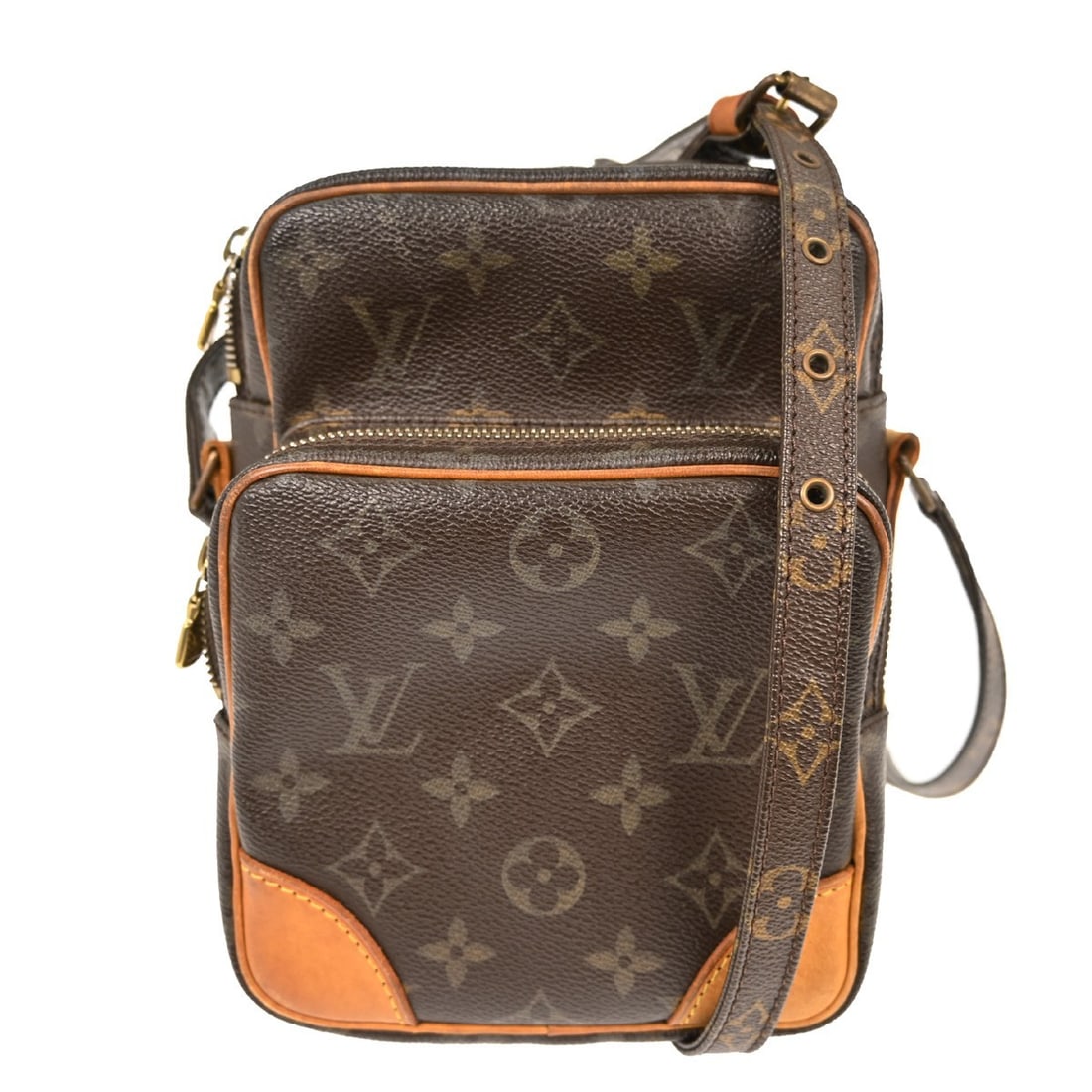 Louis Vuitton Monogram Amazon Crossbody Bag M45236 Brown Canvas Leather (1 of 10)