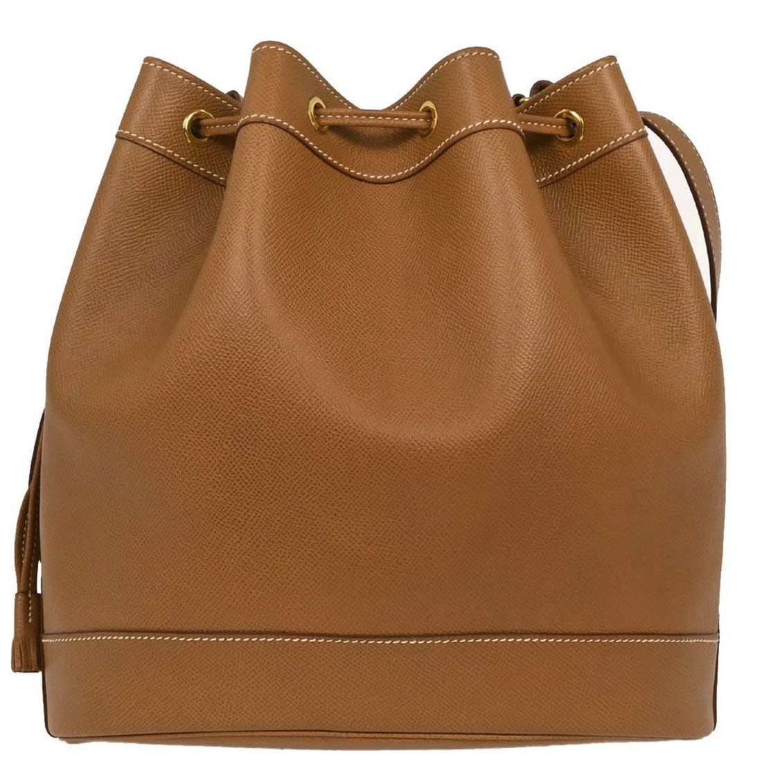 Hermes Courchevel Gold Market Bucket Drawstring Shoulder Bag (1 of 10)