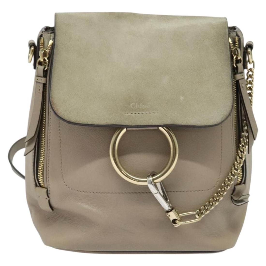 Faye Shoulder Bag in Gray Leather by Chloe (1 of 2)