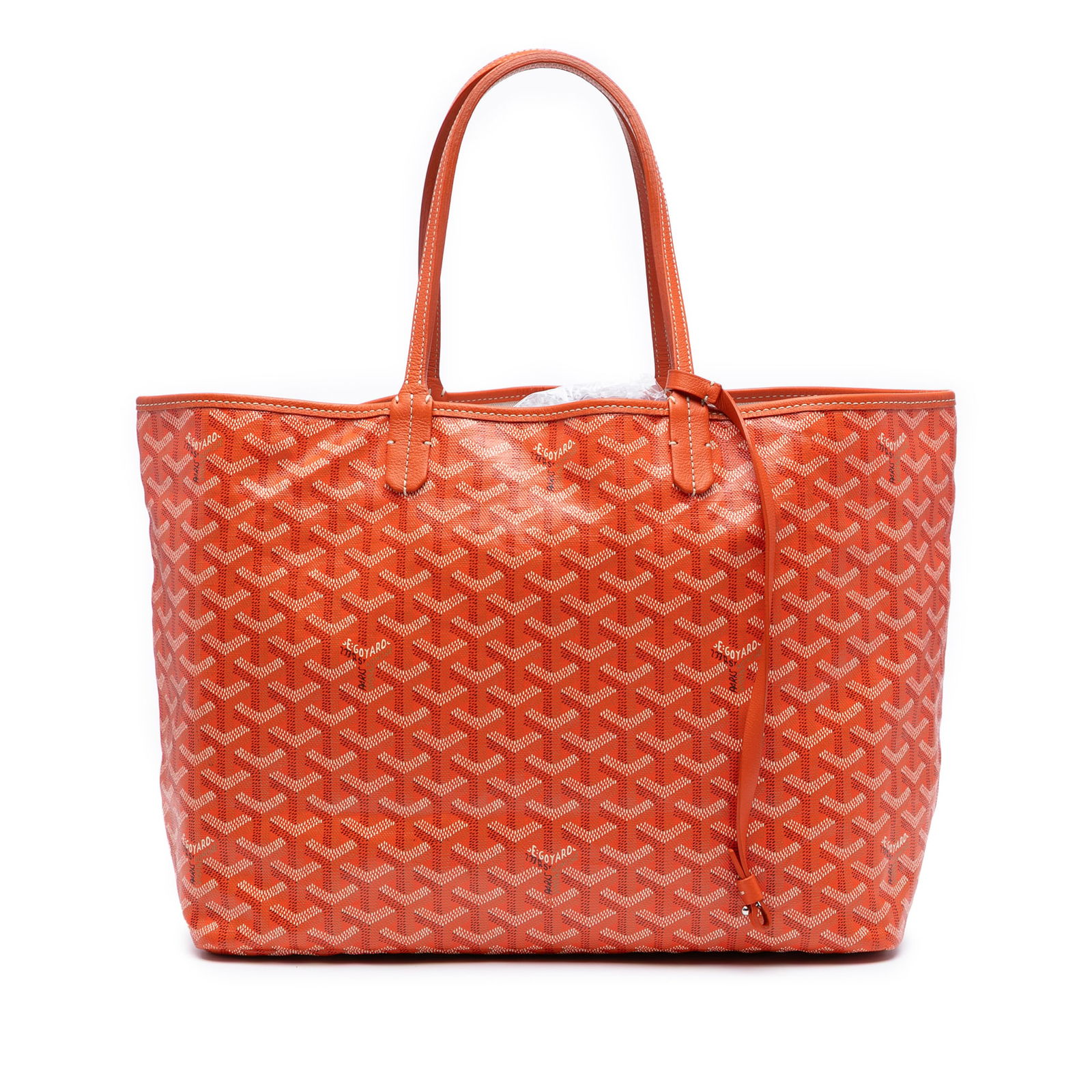 Goyardine Saint Louis PM Orange Coated Canvas Bag: Goyardine Saint Louis PM Orange Coated Canvas Bag Introducing the Goyardine Saint Louis PM, a stylish and functional bag perfect for everyday use. This exquisite piece features a durable coated canvas
