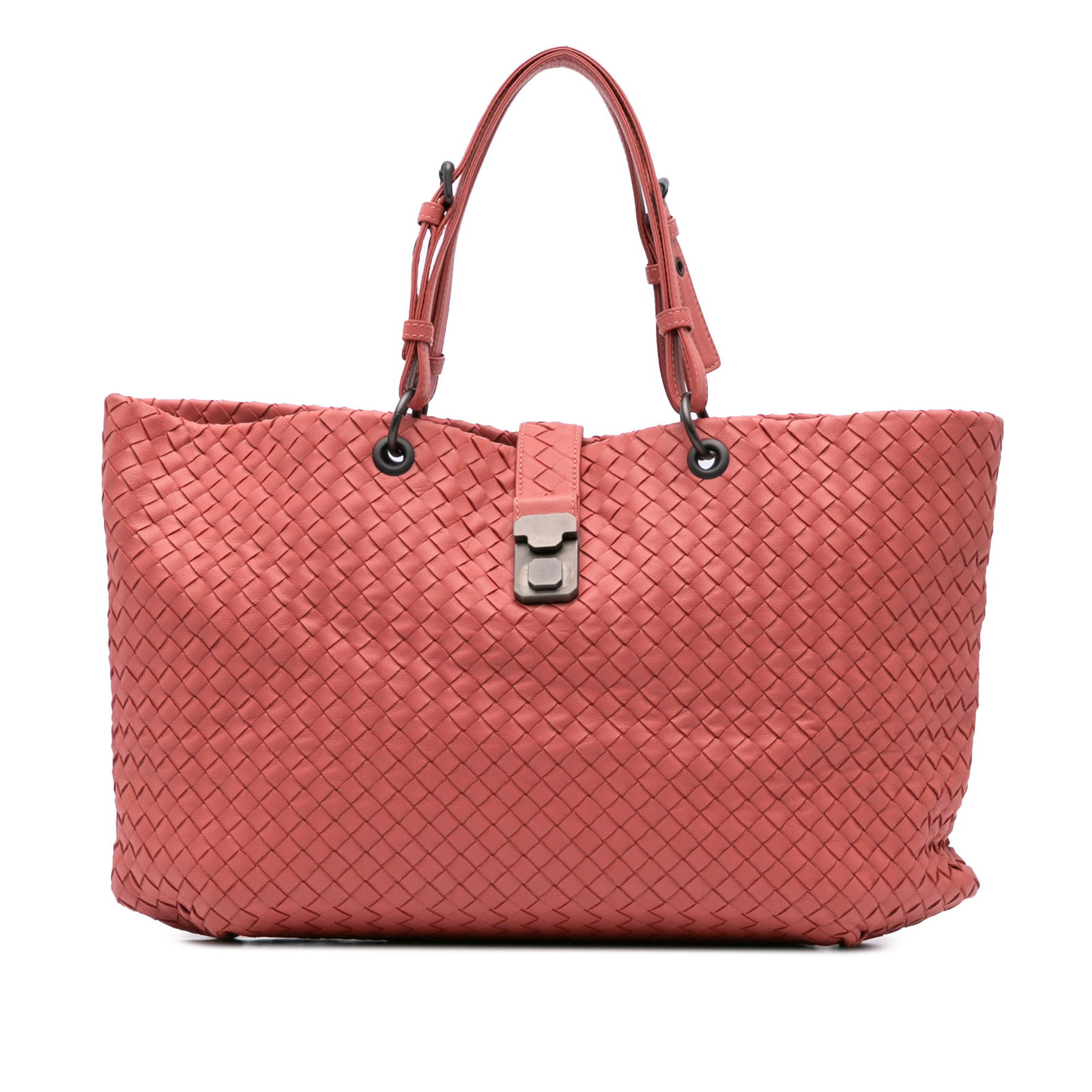 Bottega Veneta Medium Nappa Intrecciato Capri Tote Red Leather Bag: Bottega Veneta Medium Nappa Intrecciato Capri Tote Red Leather Bag Discover the elegance of the Bottega Veneta Medium Nappa Intrecciato Capri Tote, crafted from premium woven leather in a stunning red