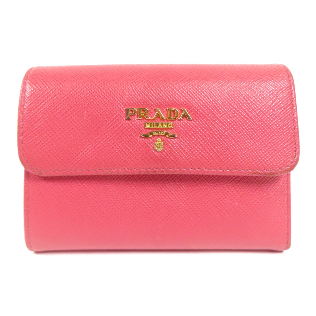 PRADA Double Sided Wallet 1MH840 Red Calfskin Leather GHW (1 of 13)