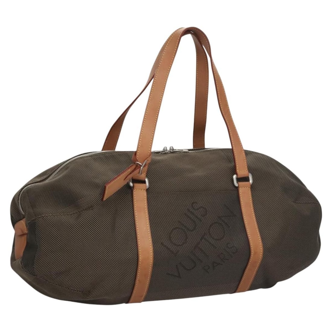 Louis Vuitton Damier Geant Akatan Boston Bag Pre-Owned: Louis Vuitton Damier Geant Akatan Boston Bag Pre-Owned This pre-owned Louis Vuitton Damier Geant Akatan Boston bag features the classic Damier Geant pattern and is designed for women. It is in good co