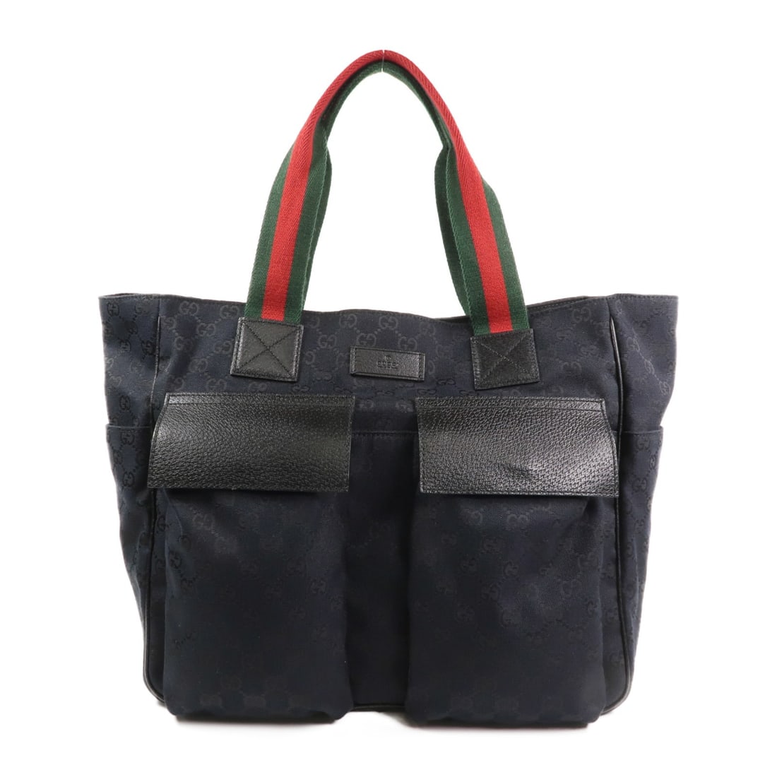 GUCCI GG Canvas Tote Bag in Dark Navy 161836 (1 of 15)