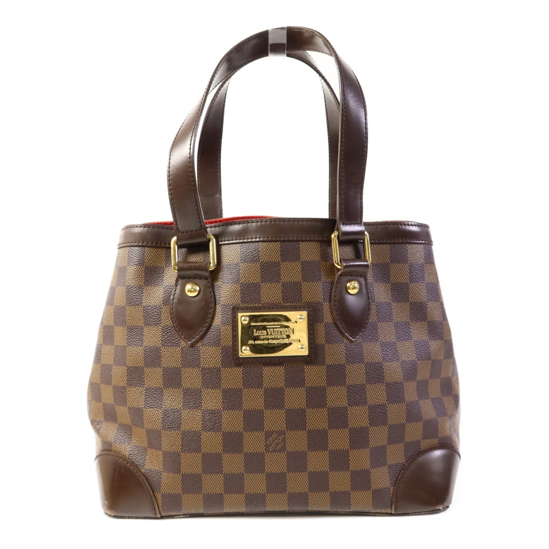 LOUIS VUITTON Hampstead PM Handbag N51205 Damier Brown GHW (1 of 18)