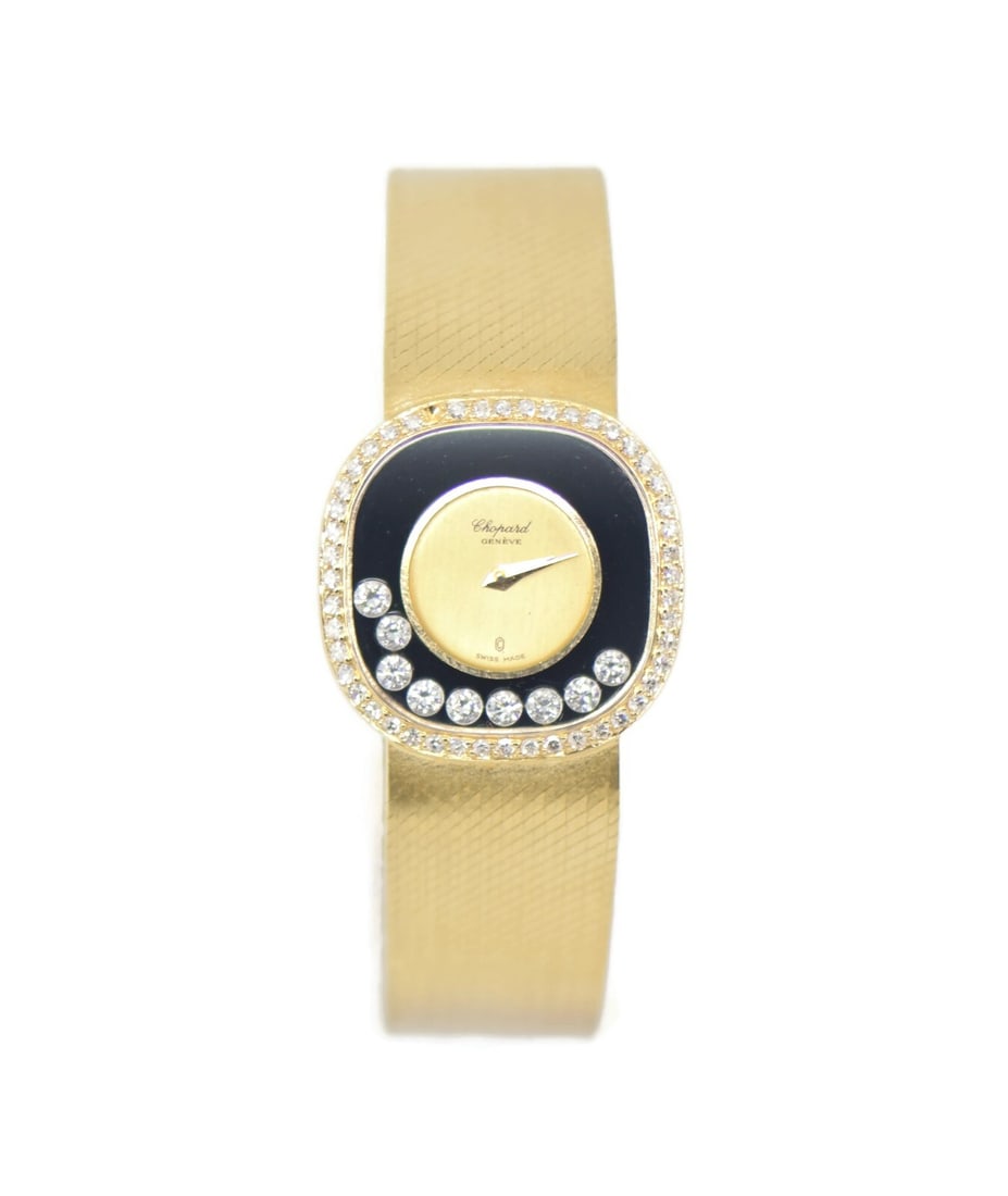 Chopard Happy Diamonds 18K Yellow Gold Quartz Watch 5157 with Diamond Bezel (1 of 3)