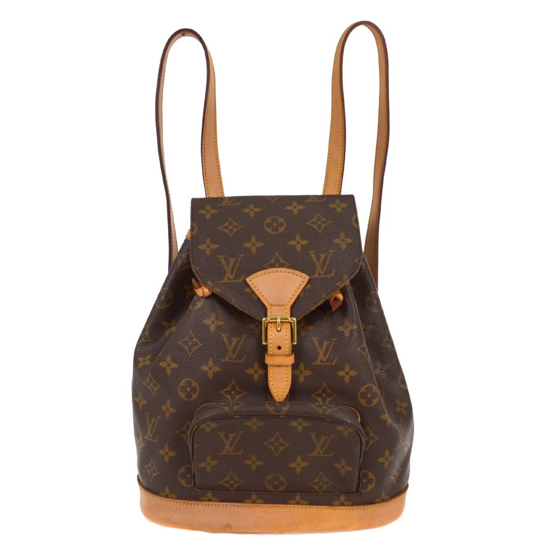 Louis Vuitton Monogram Montsouris MM Backpack M51136 Brown Canvas (1 of 8)