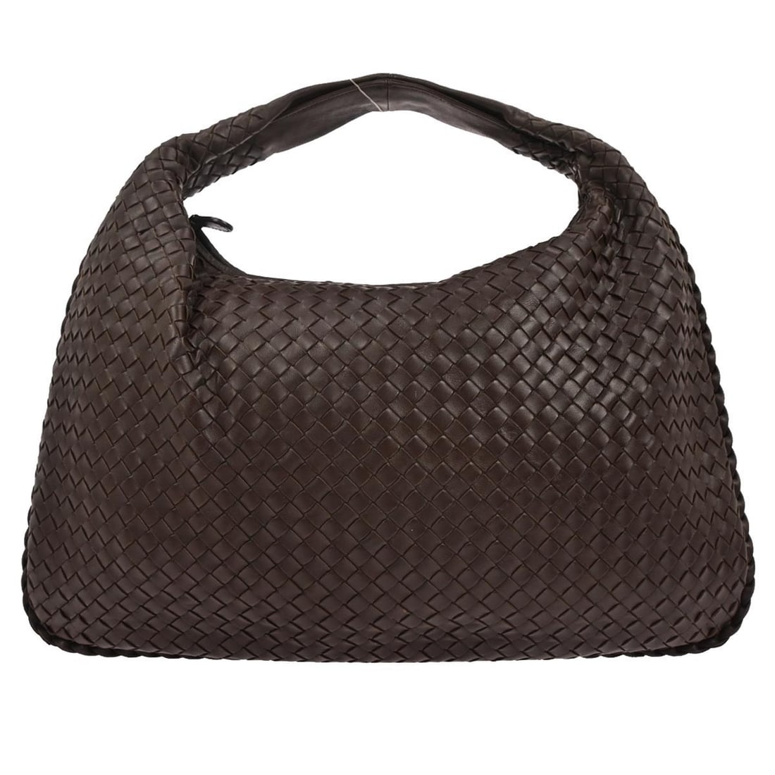 Brown Intrecciato Lambskin Large Hobo Bag by Bottega Veneta B00574340N (1 of 10)