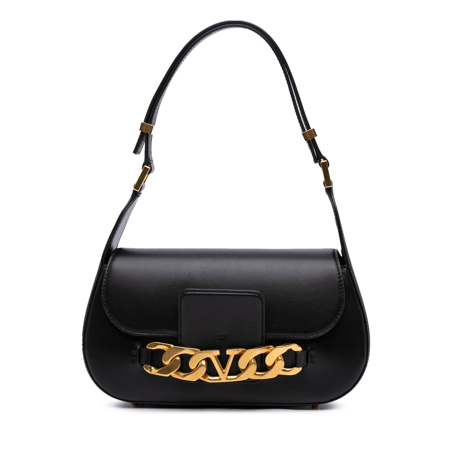 Valentino Medium Leather Vlogo Chain Bag Black with Dust Bag: Valentino Medium Leather Vlogo Chain Bag Black with Dust Bag This Valentino Medium Leather Vlogo Chain Shoulder Bag showcases a sophisticated design crafted from high-quality leather. It features an a