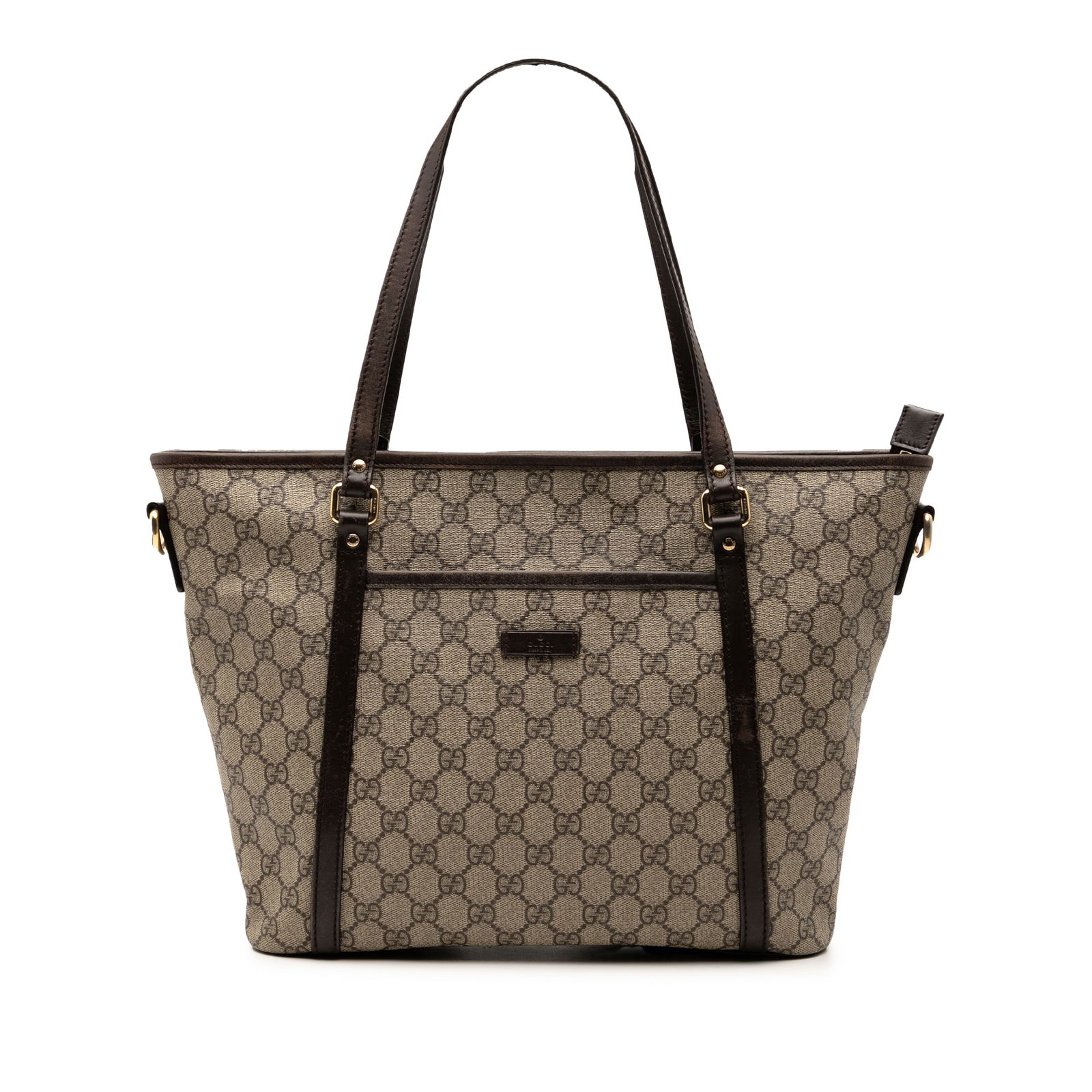 Gucci GG Supreme Joy Brown Convertible Tote with Detachable Strap (1 of 8)