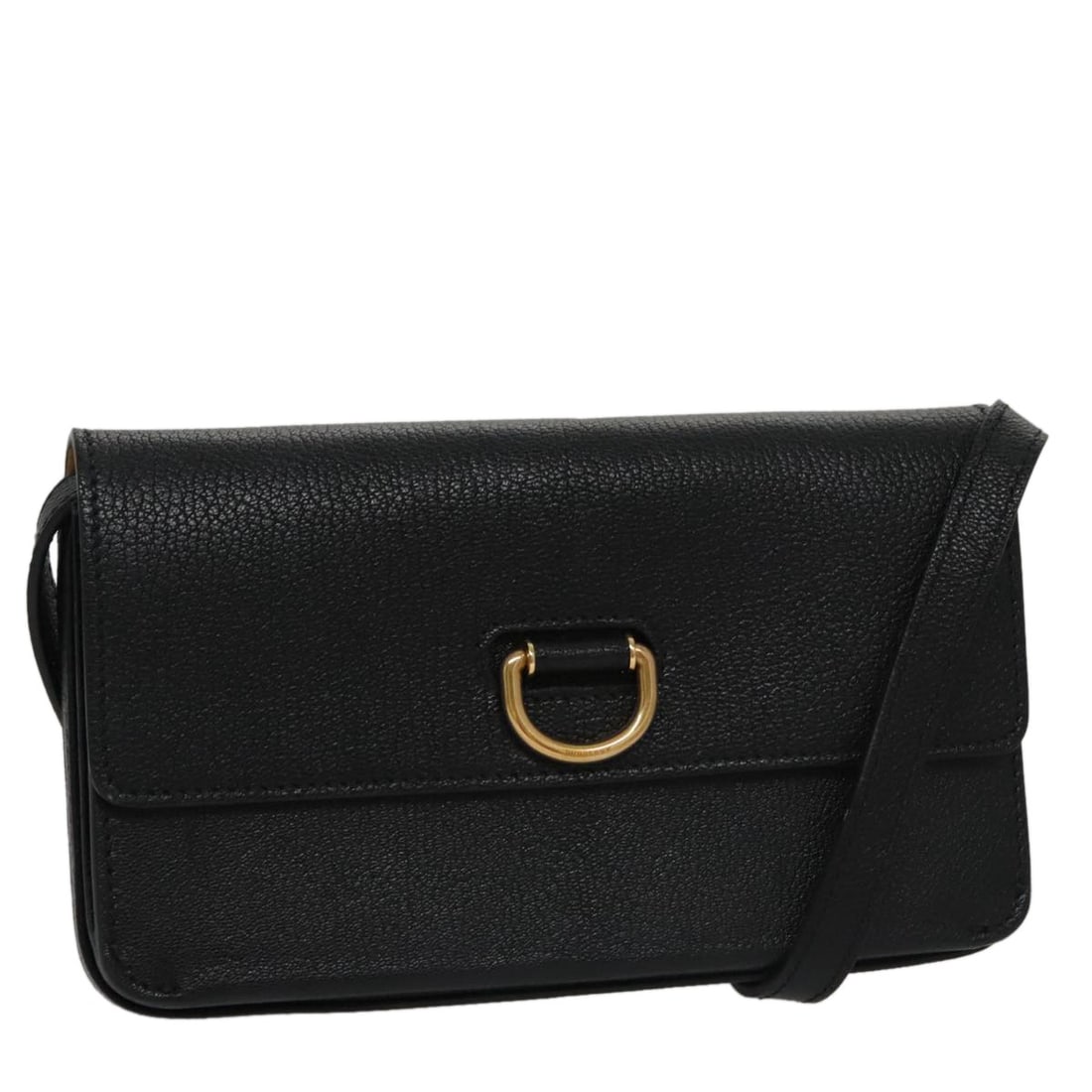 Burberry Black Leather Shoulder Bag Made in Italy (1 of 18)