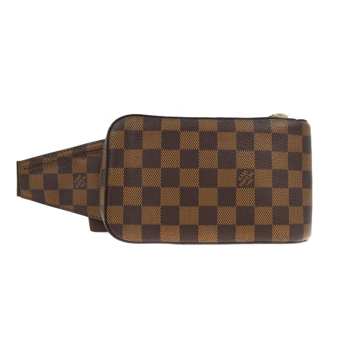 Louis Vuitton Damier Ebene Geronimos Bum Bag N51994 Adjustable Strap: Louis Vuitton Damier Ebene Geronimos Bum Bag N51994 Adjustable Strap Discover the elegance of the Louis Vuitton Damier Geronimos Bum Bag, a stylish blend of functionality and luxury. Crafted from Dami