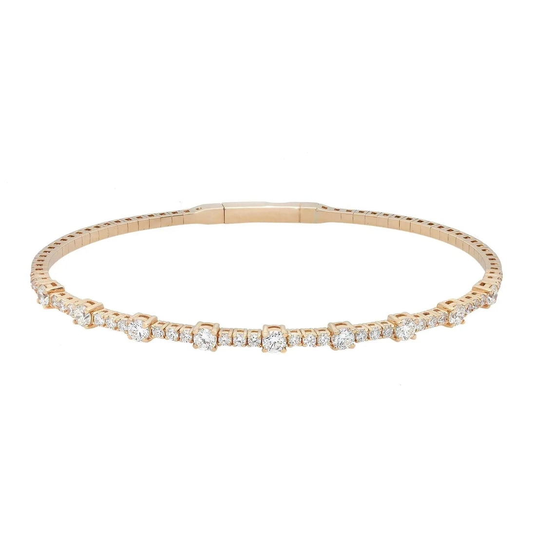 Rachel Koen 1.51Cttw Diamond Bangle Bracelet 14K Yellow Gold (1 of 6)