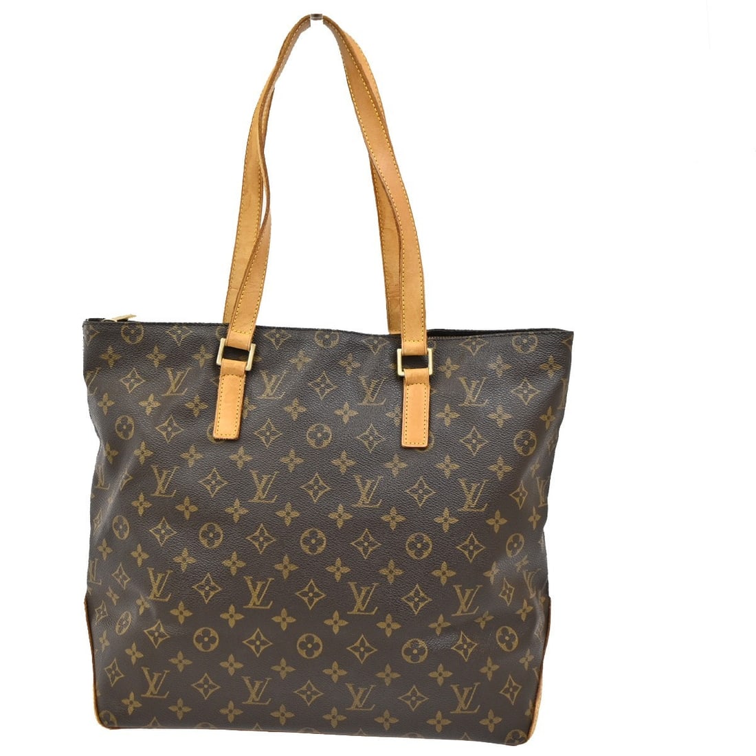 Louis Vuitton Cabas Mezzo Monogram Canvas Brown Shoulder Bag (1 of 1)