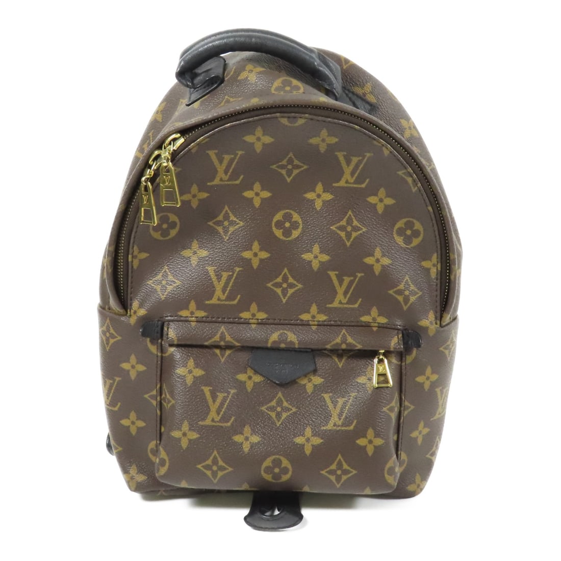 Louis Vuitton Palm Springs Backpack PM Monogram Macassar Brown GHW (1 of 14)