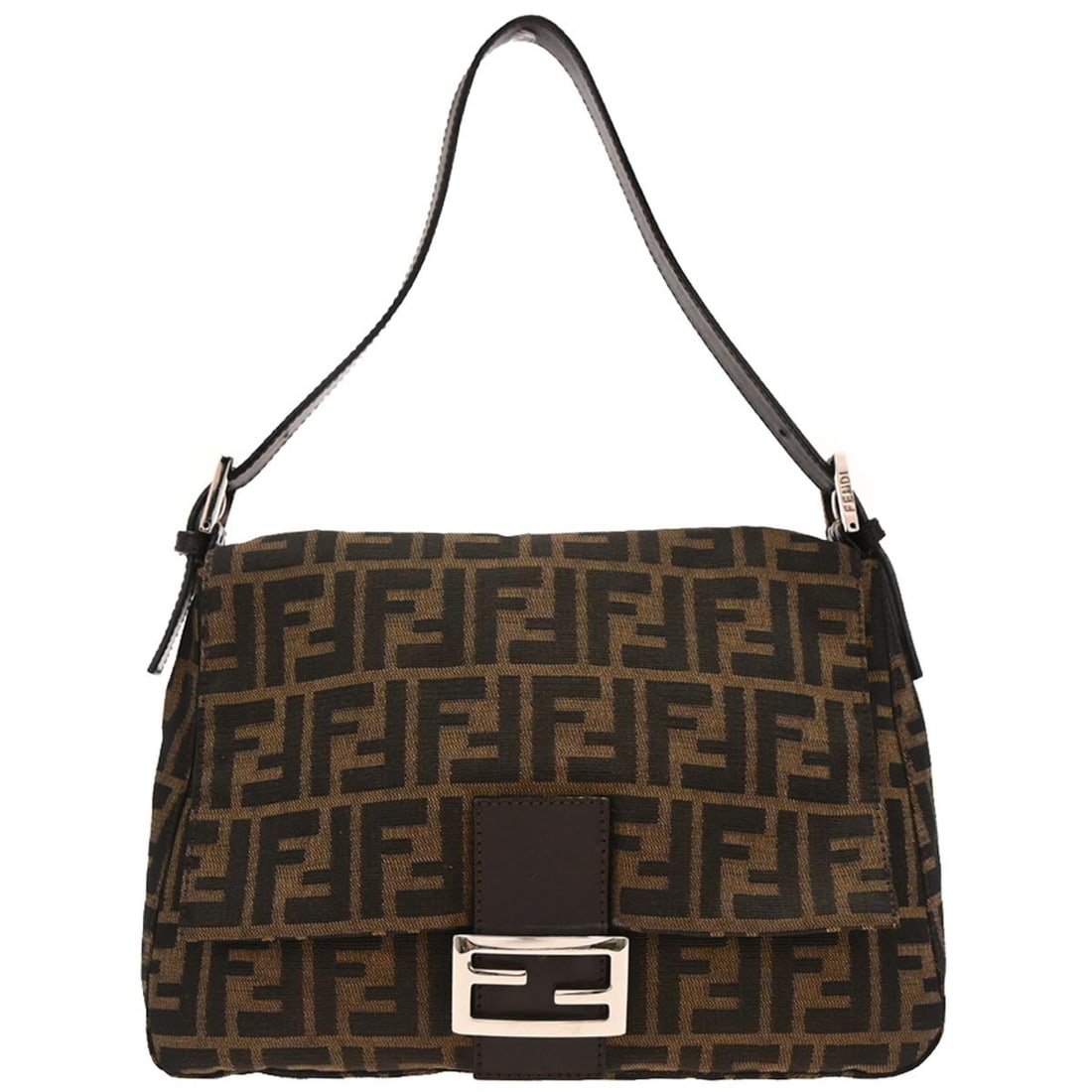 Fendi Zucca Mamma Baguette Brown Canvas Handbag 2355.263225.018 (1 of 10)