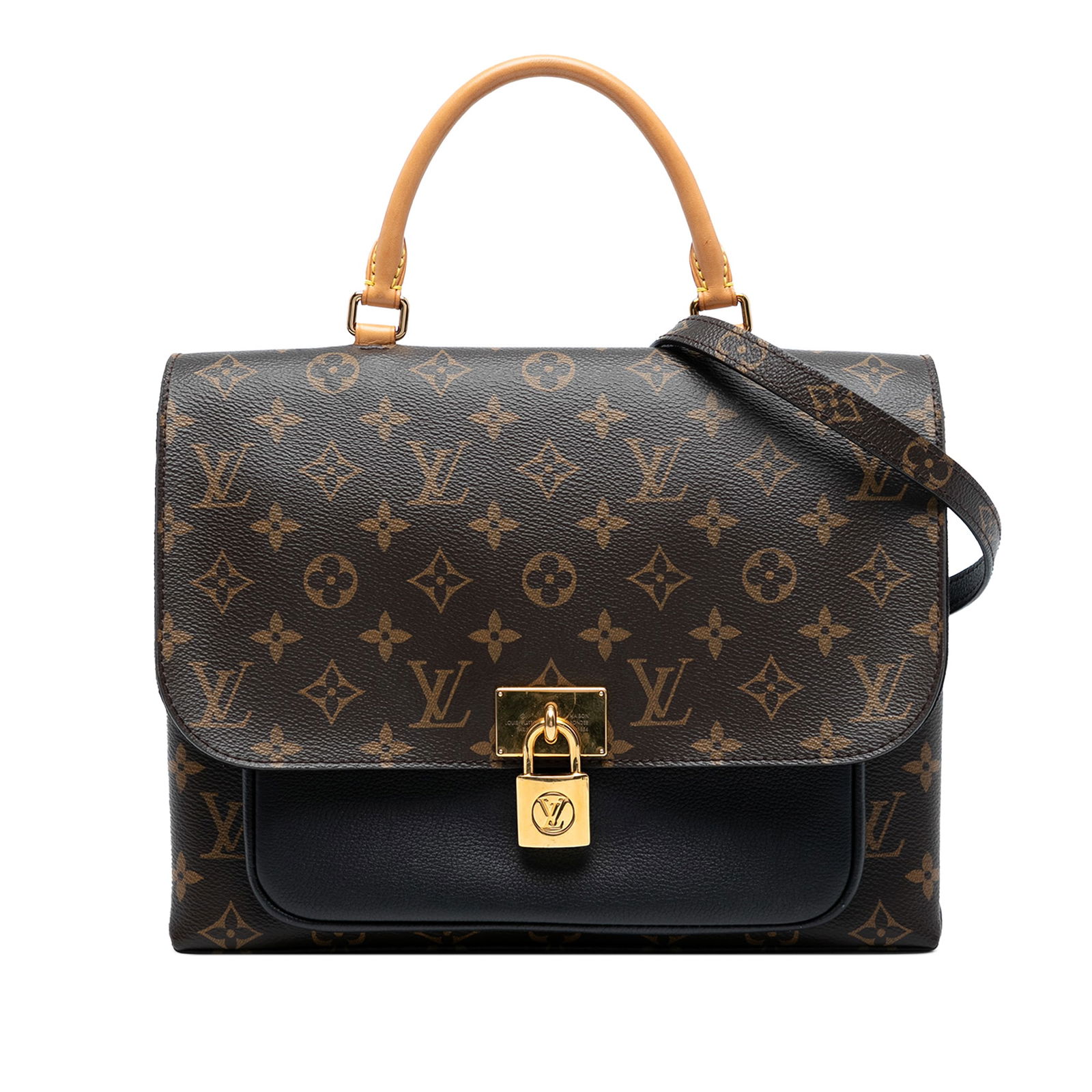 Louis Vuitton Monogram Marignan Bag with Leather Trim (1 of 7)