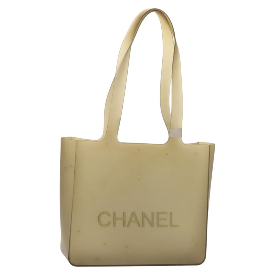 Gray Jelly Tote Bag by Chanel: Gray Jelly Tote Bag by Chanel This Chanel Jelly Tote in gray offers a stylish and functional option for daily use. Designed for women, the bag features a spacious interior and is crafted from durable
