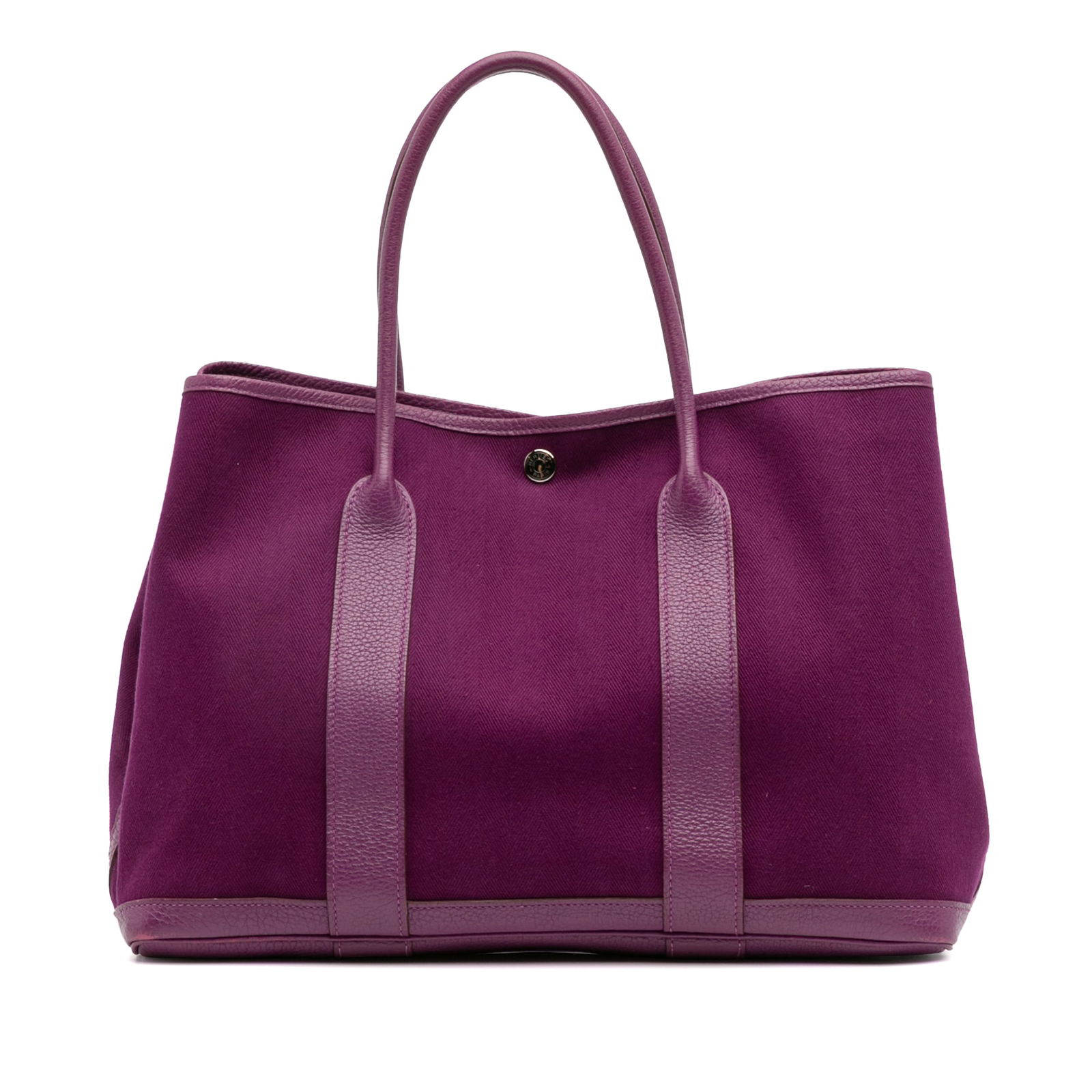 Hermes Toile Negonda Garden Party 36 Purple Canvas Bag (1 of 13)
