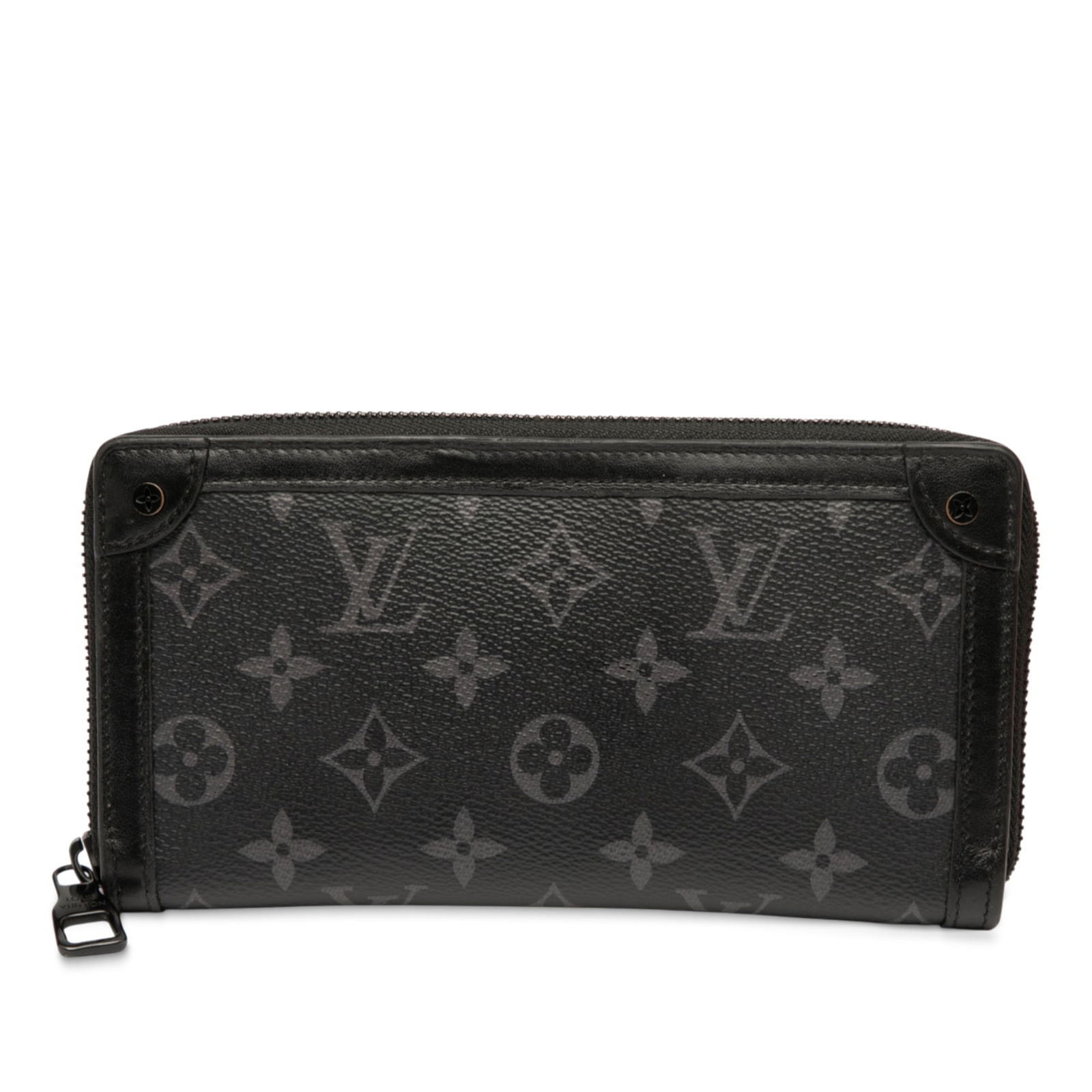 Louis Vuitton Monogram Eclipse Zippy Wallet Black Fabric (1 of 7)