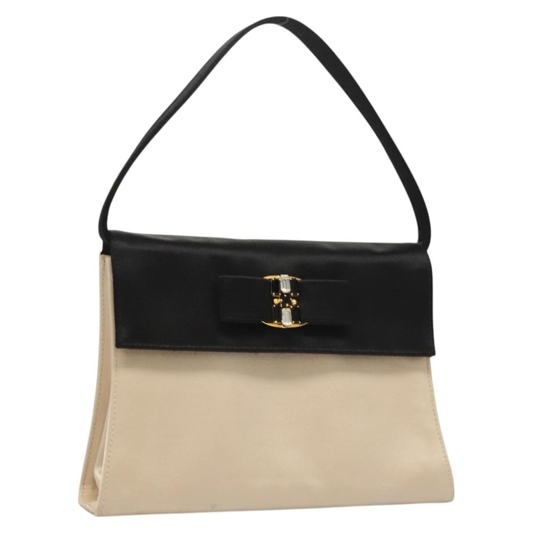 Salvatore Ferragamo Vala Satin Hand Bag Beige Gold Made in Italy: Salvatore Ferragamo Vala Satin Hand Bag Beige Gold Made in Italy This Salvatore Ferragamo Vala Hand Bag showcases a sophisticated design in a stunning beige and gold satin finish. Crafted in Italy, th
