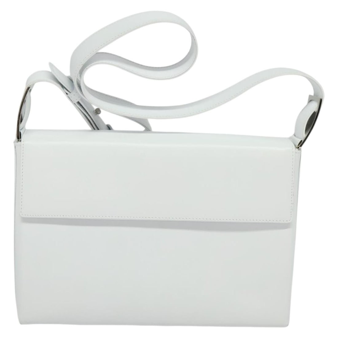 Vara White Shoulder Purse by Salvatore Ferragamo (1 of 2)