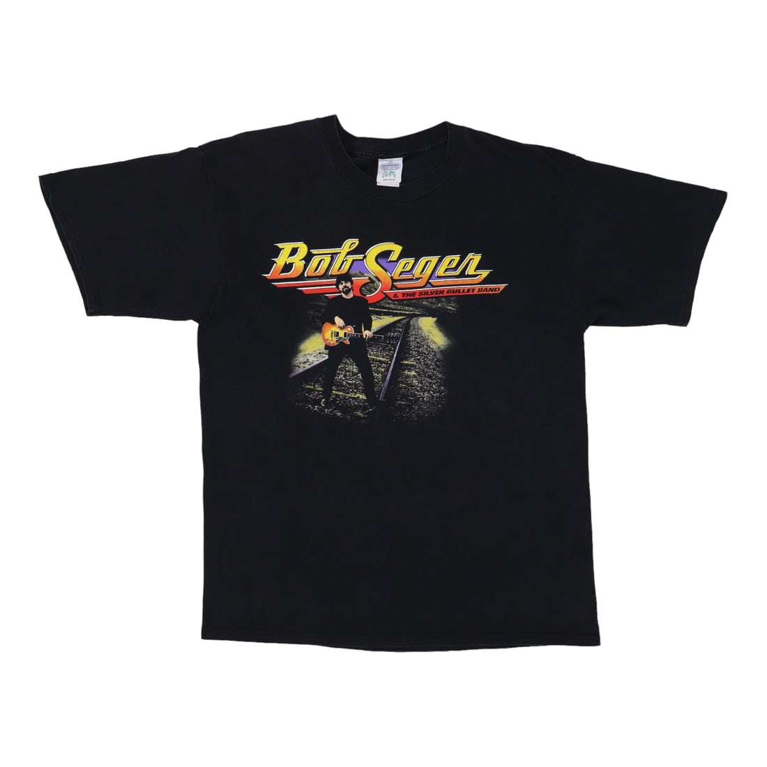 Vintage 1996 Bob Seger Silver Bullet Band Tour Shirt Black Cotton: Vintage 1996 Bob Seger Silver Bullet Band Tour Shirt Black Cotton Celebrate the legacy of rock with this original vintage 1996 Bob Seger & The Silver Bullet Band Tour Shirt. This is a genuine vintage